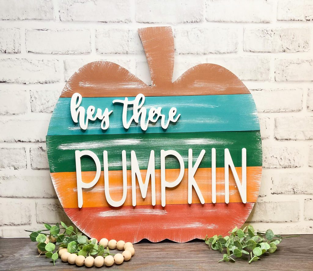 DIY Pumpkin Sign