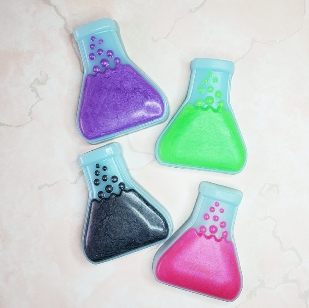 science beaker shaped soaps