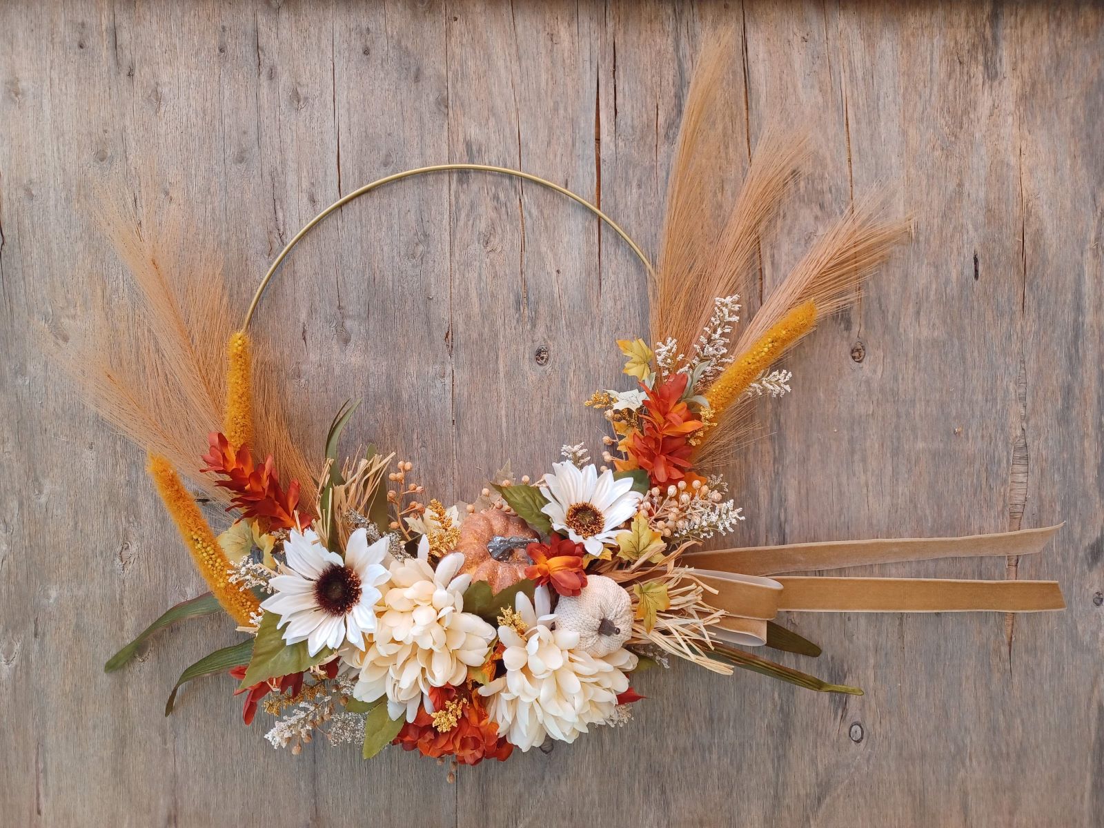 Handmade Boho Fall Wreath