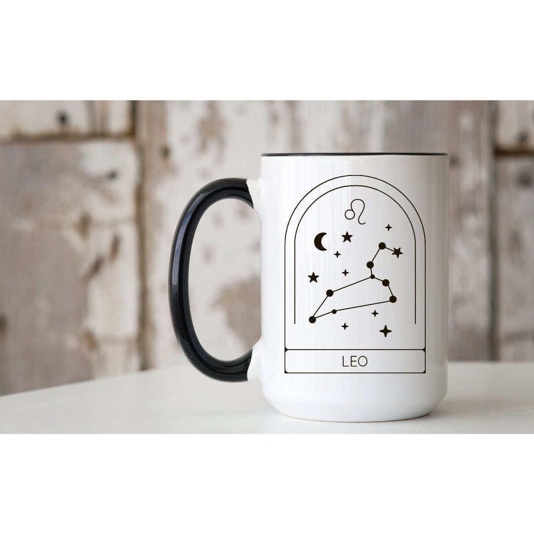  Leo Zodiac Horoscope Mug Star Sign Coffee Cup : Home & Kitchen