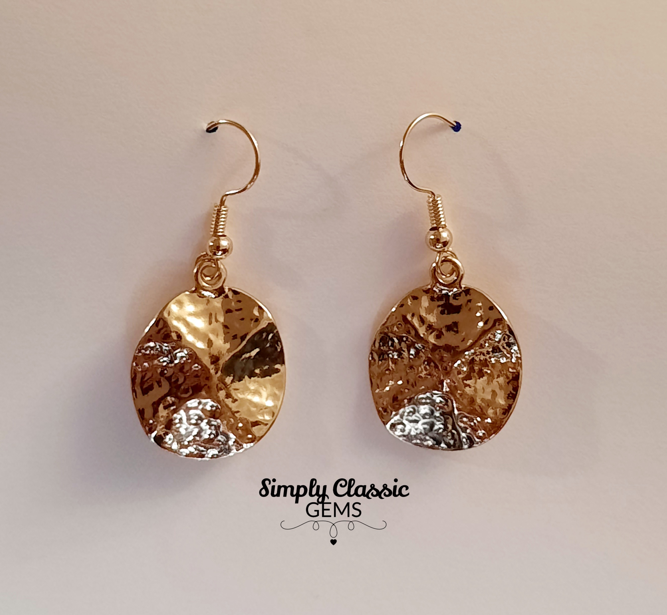 Jewelry Earrings Gold disk dangle Earrings