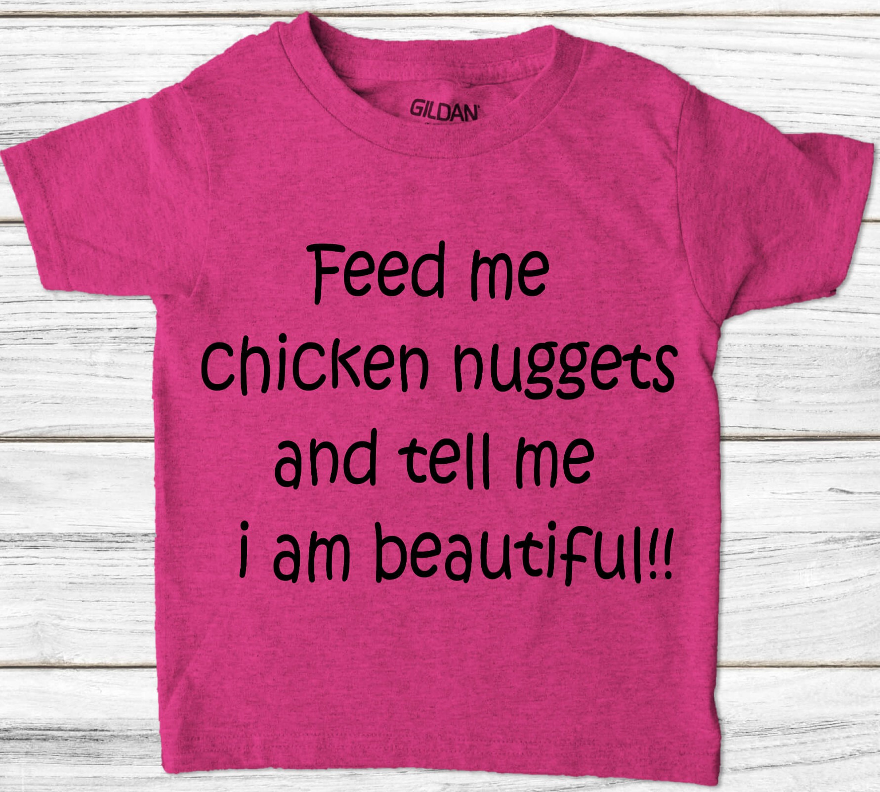Feed me chicken nuggets and tell me I am beautiful SVG Chicken