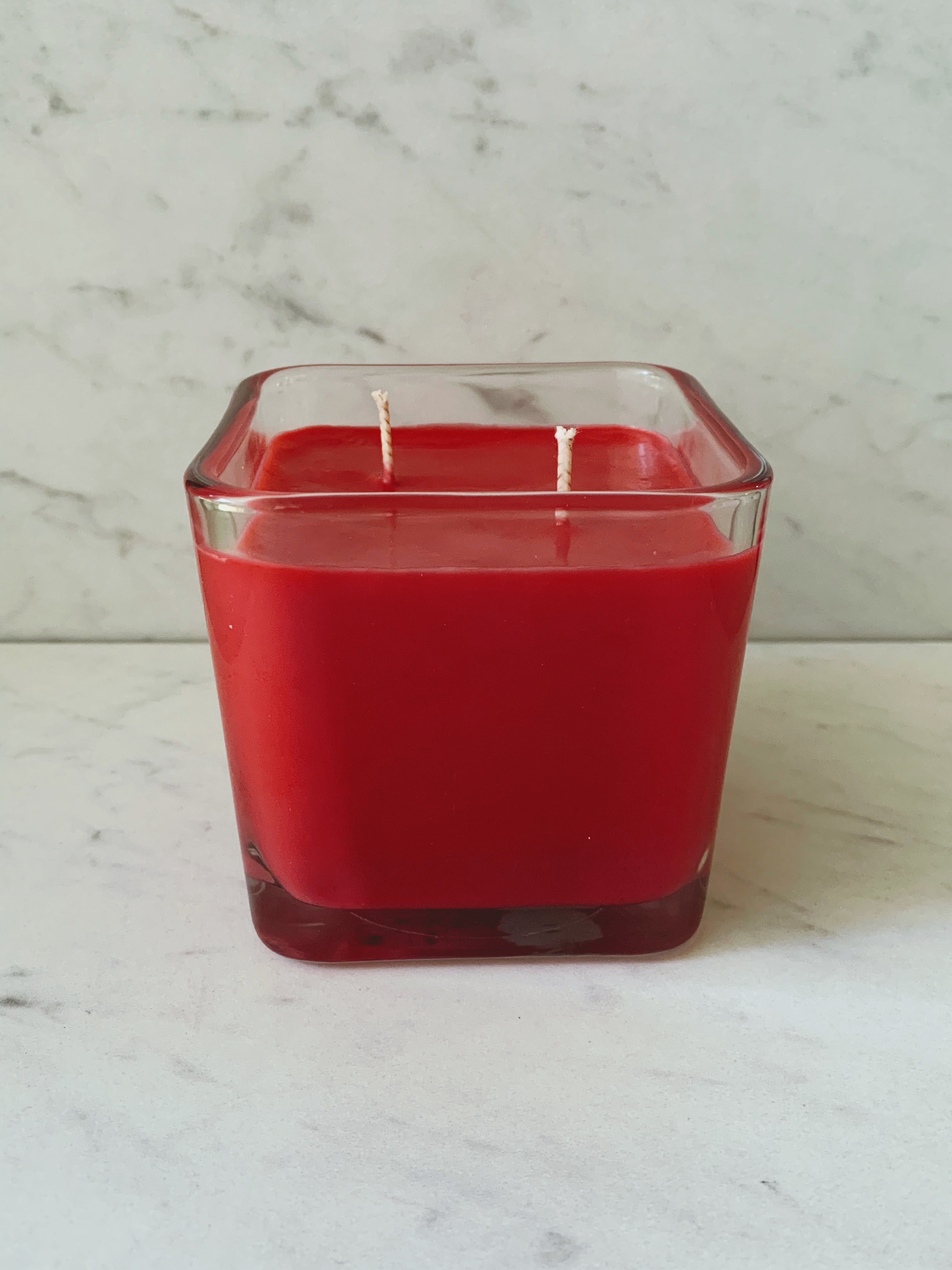 Home & Living Candles Candles Square Soy Scented Double Wick Candle
