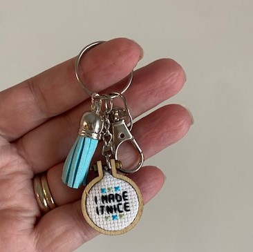 Clothing & Accessories :: Keychains & Lanyards :: Bachelorette favor. I  made it nice cross stitch keychain. Dorinda quote. Bag charm. Real  Housewives of New York. Planner charm. RHONY