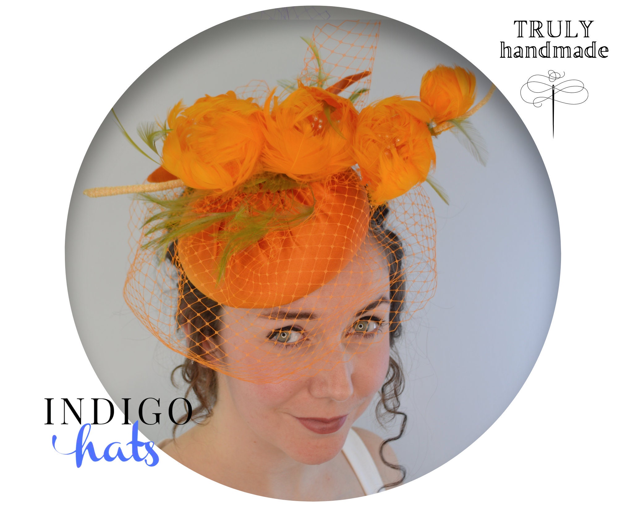 Clothing & Accessories :: Hats :: Fascinators & Mini Hats :: Orange ...