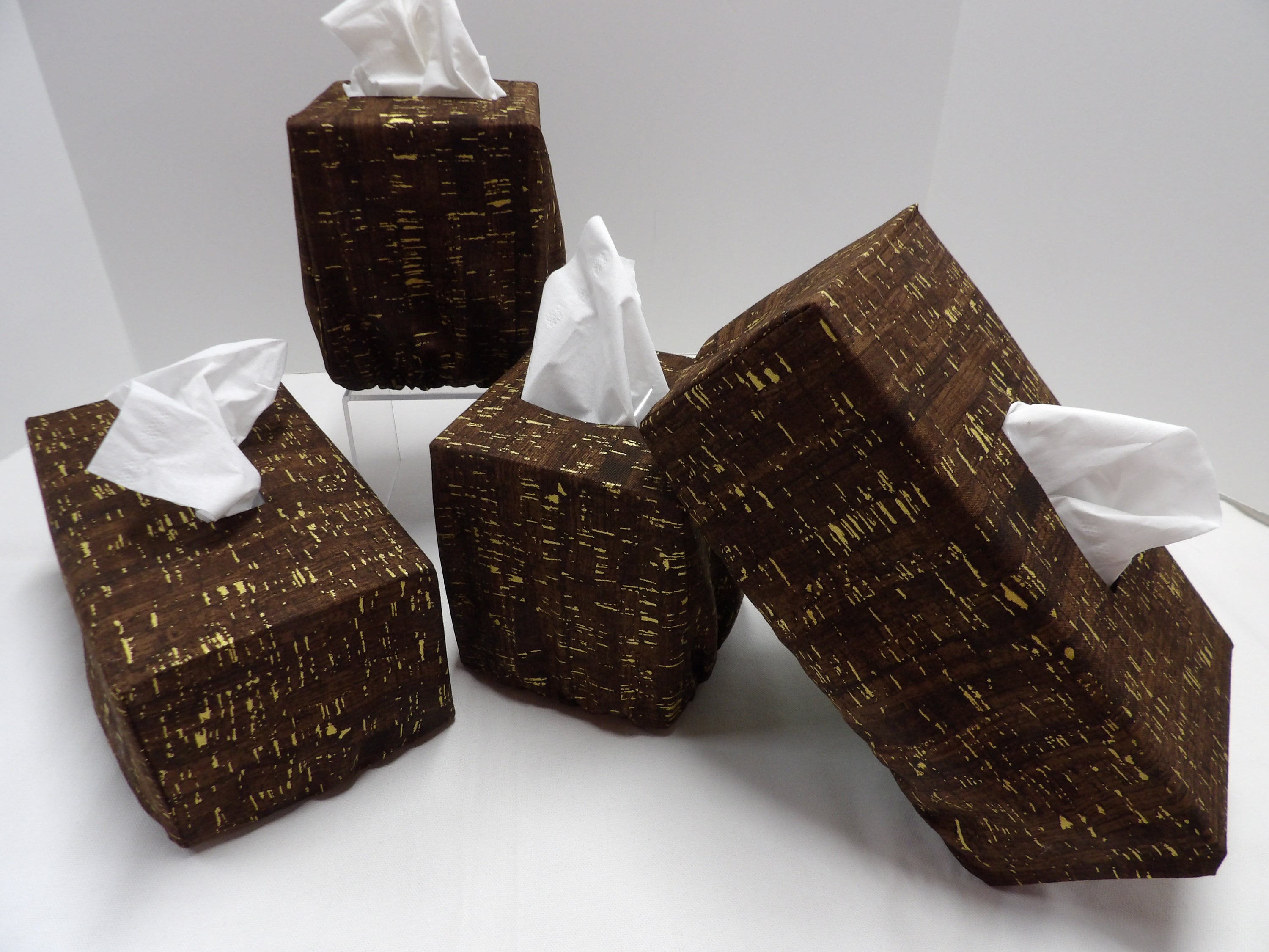Products 1087 Espresso brown tissue box covers. Square, rectangular
