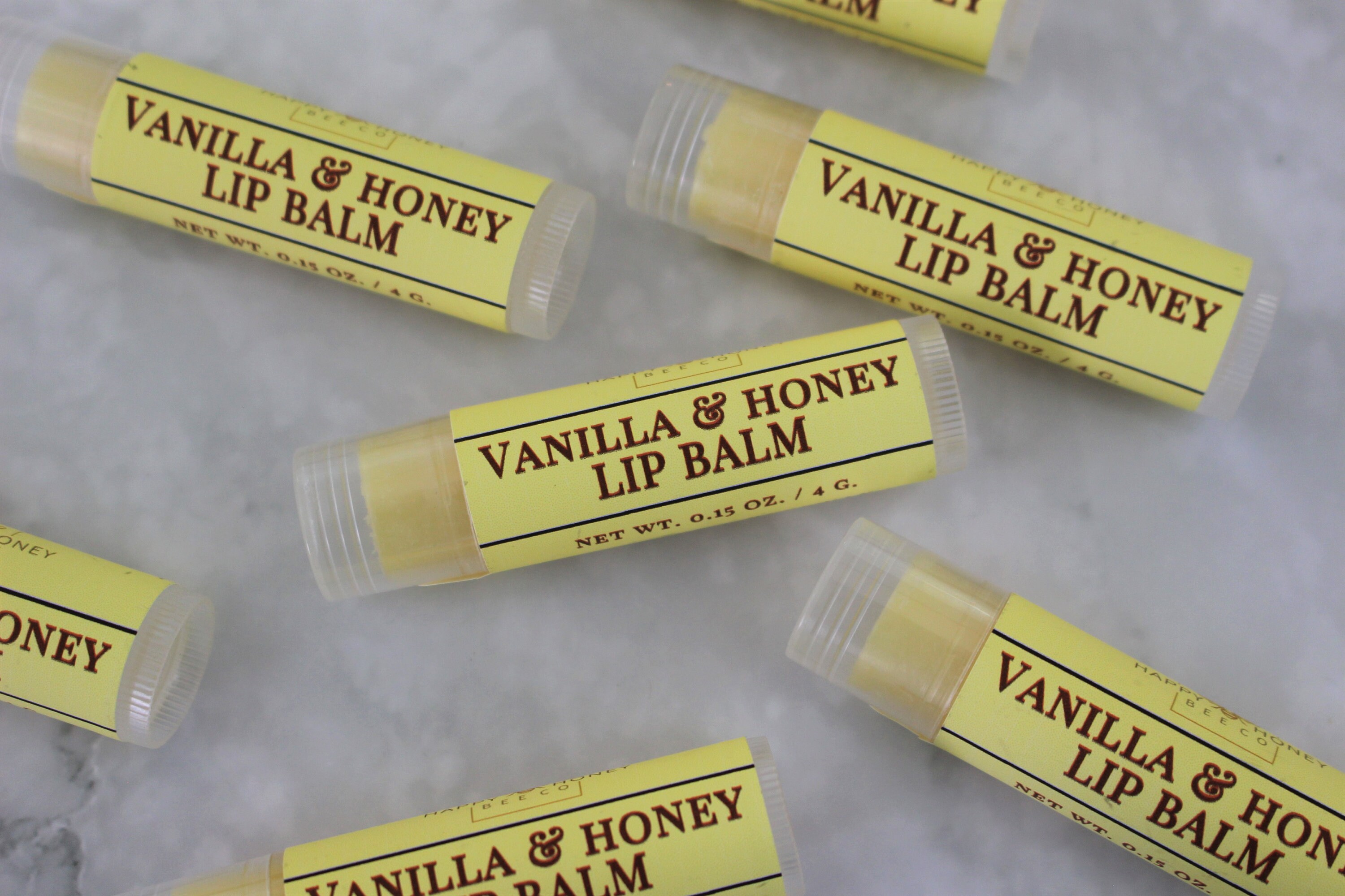 Vanilla & Honey Lip Balm l All Natural Chapstick Lip Gloss | Honey and ...