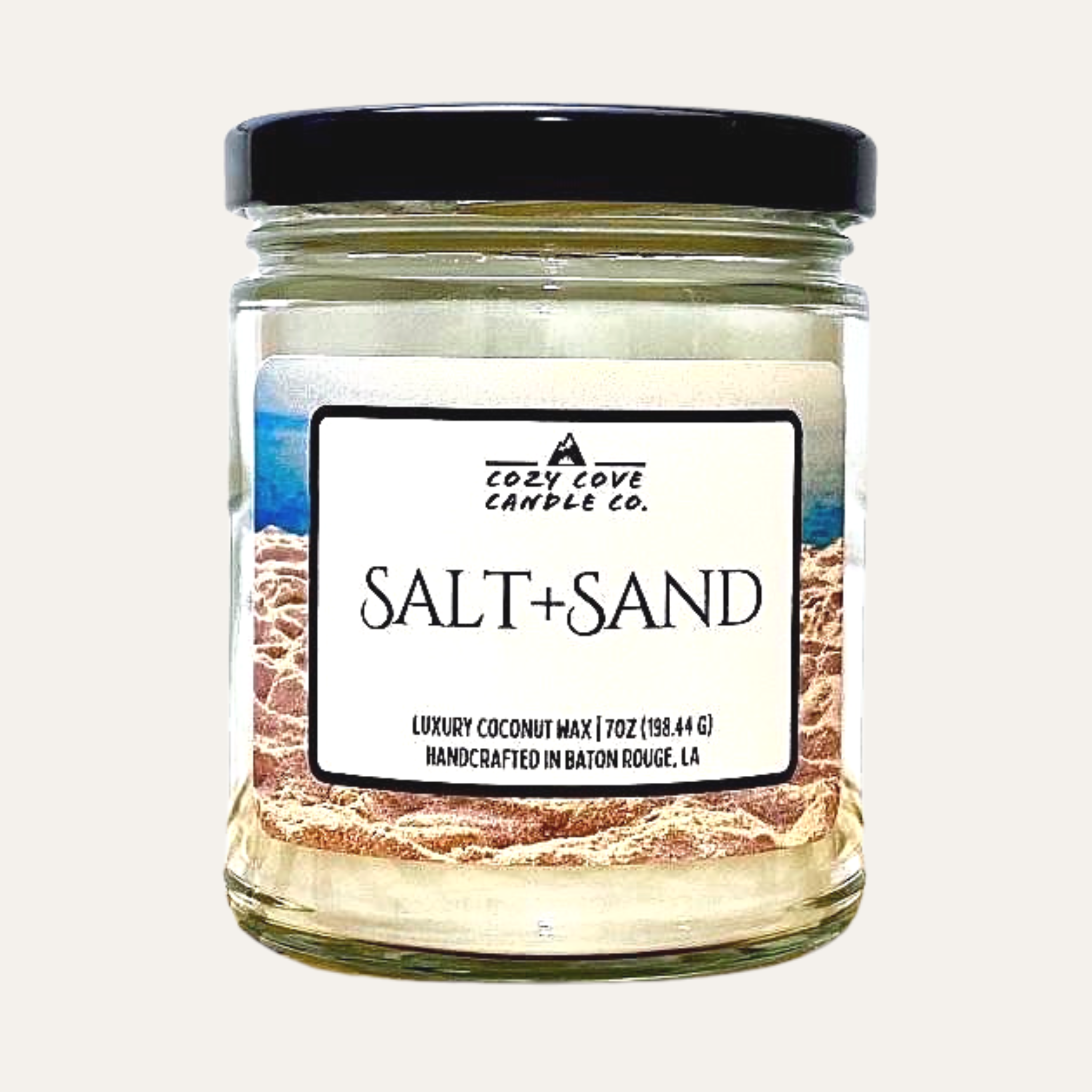Products Beach Scented Candle Salt & Sand Luxury Coconut Wax 7