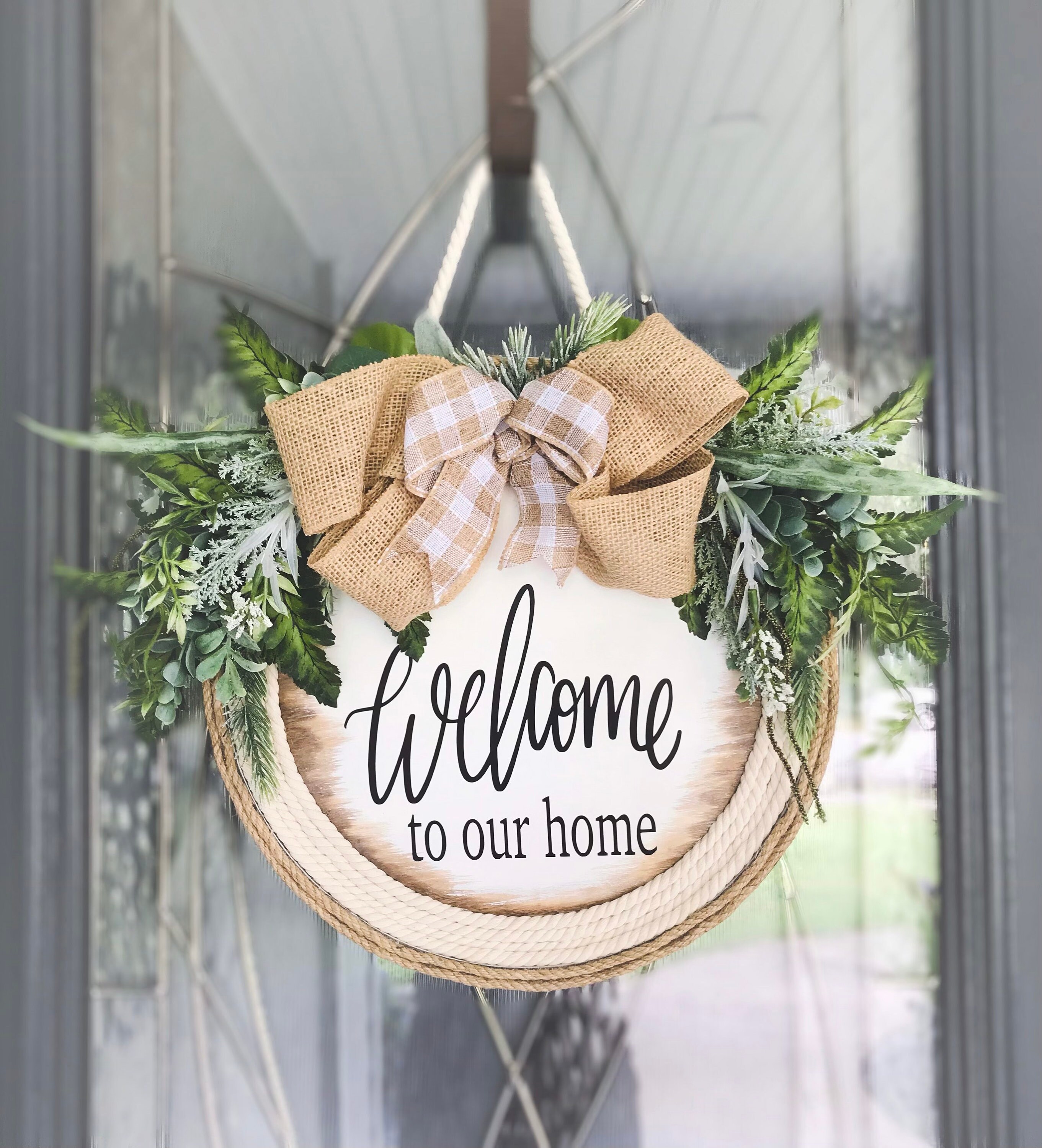 Home & Living :: Home Decor :: Wreath & Door Hangings :: Welcome sign ...