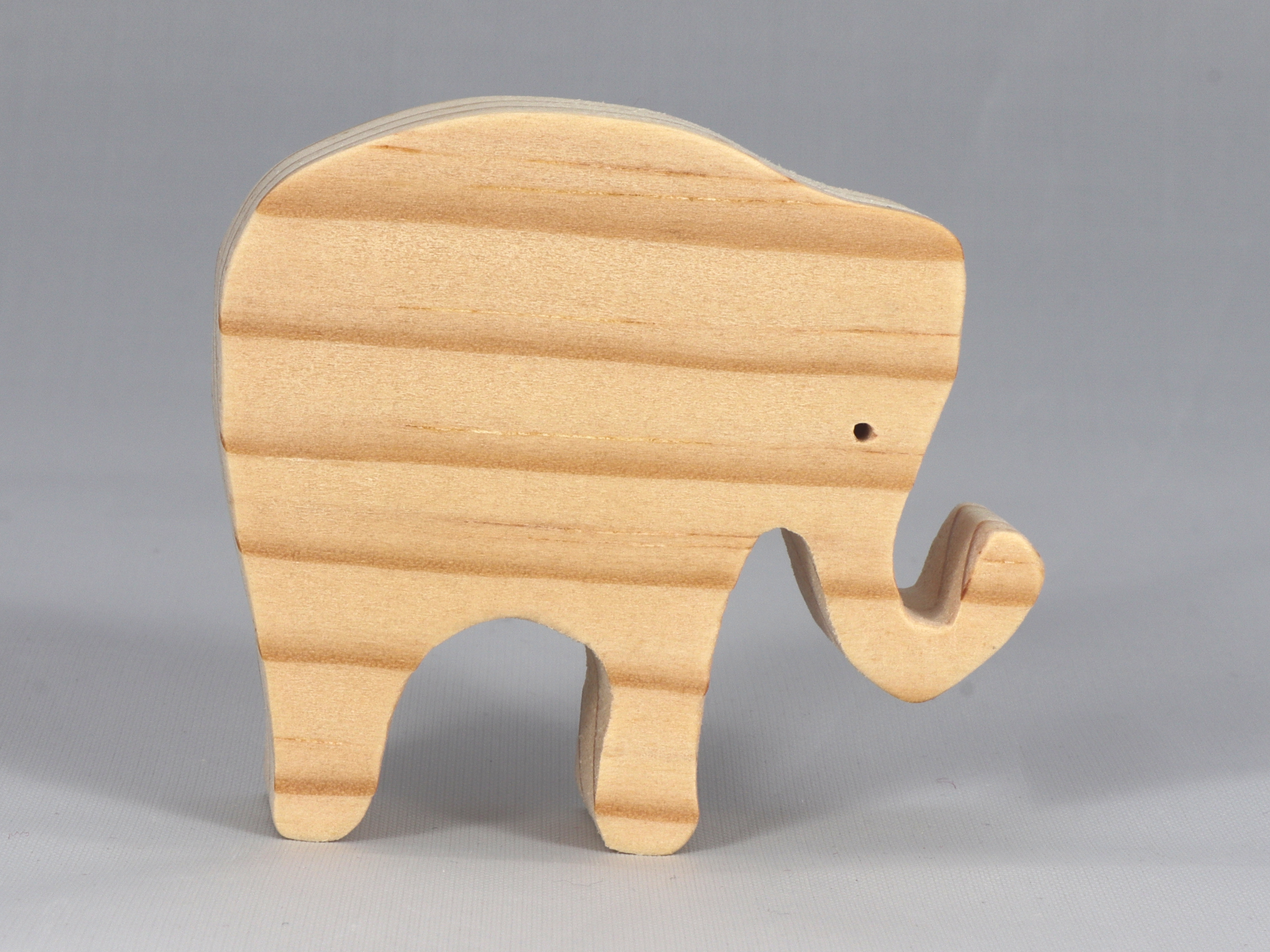 Toy Elephant Cutout Handmade Unfinished Unpainted Ready to Paint For Crafts Or Toys From My Itty Bitty Animal Collection