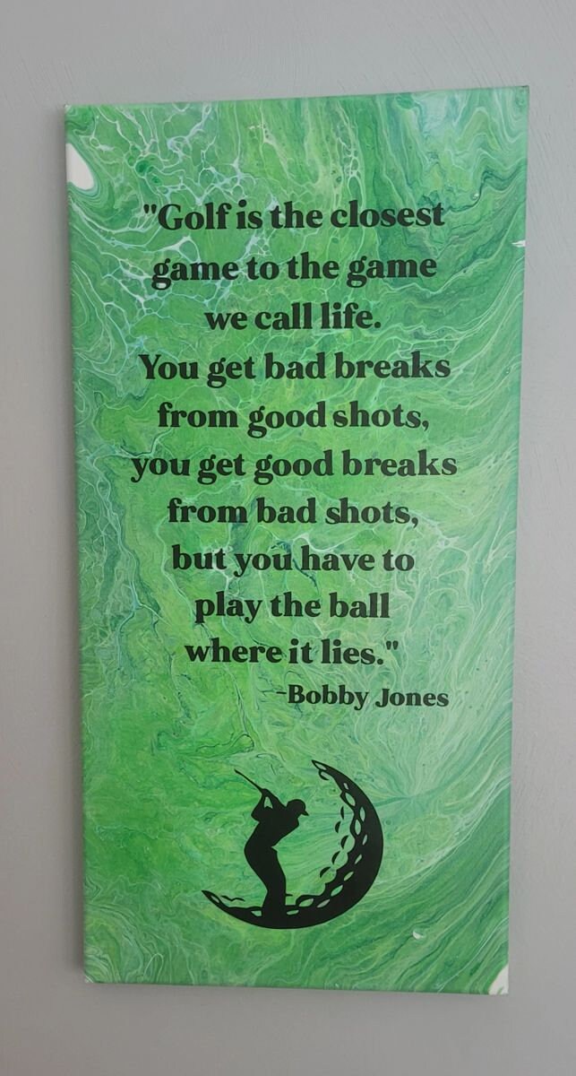 Home & Living :: Wall Decor :: Wall Art :: Golf saying on 10