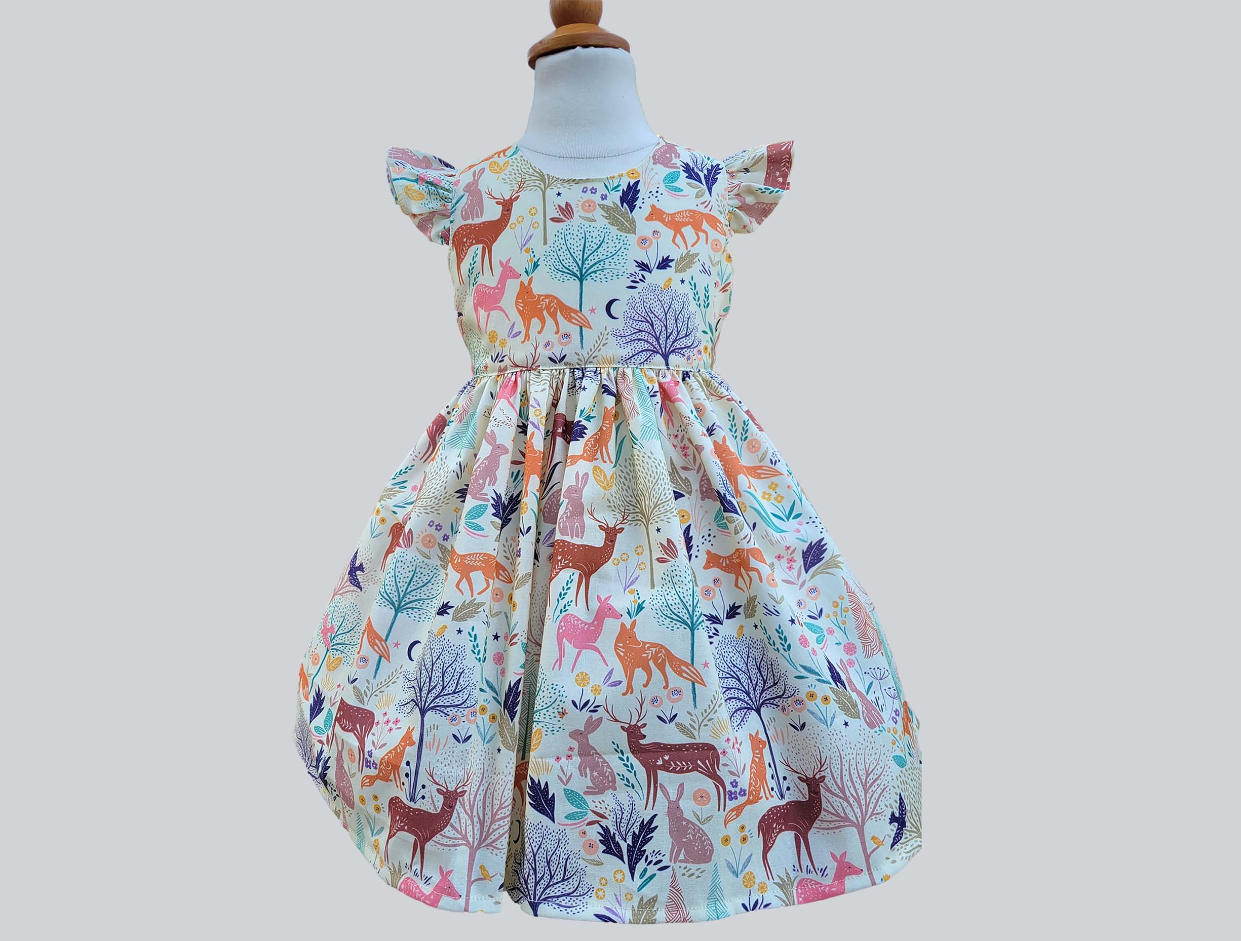 Clothing & Accessories Kids & Baby Baby Clothing Safari Girls Dress. Birthday Animals