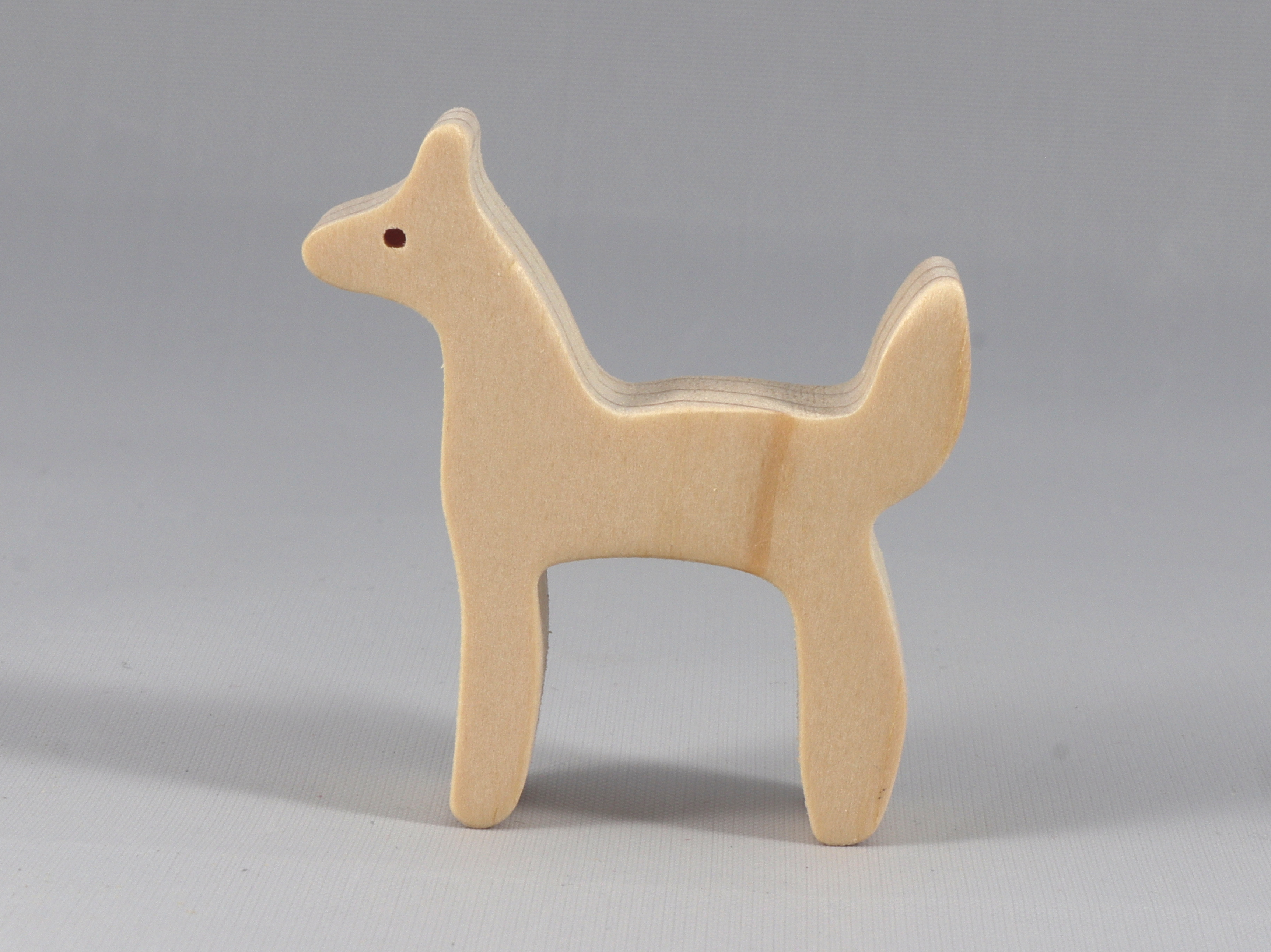 Handmade Wood Toy Cutout Deer/Doe Unfinished, Sandes, and Ready to Paint. This freestanding deer is an excellent toy or you can use it for a craft project. From My Itty Bity Animal Collection.