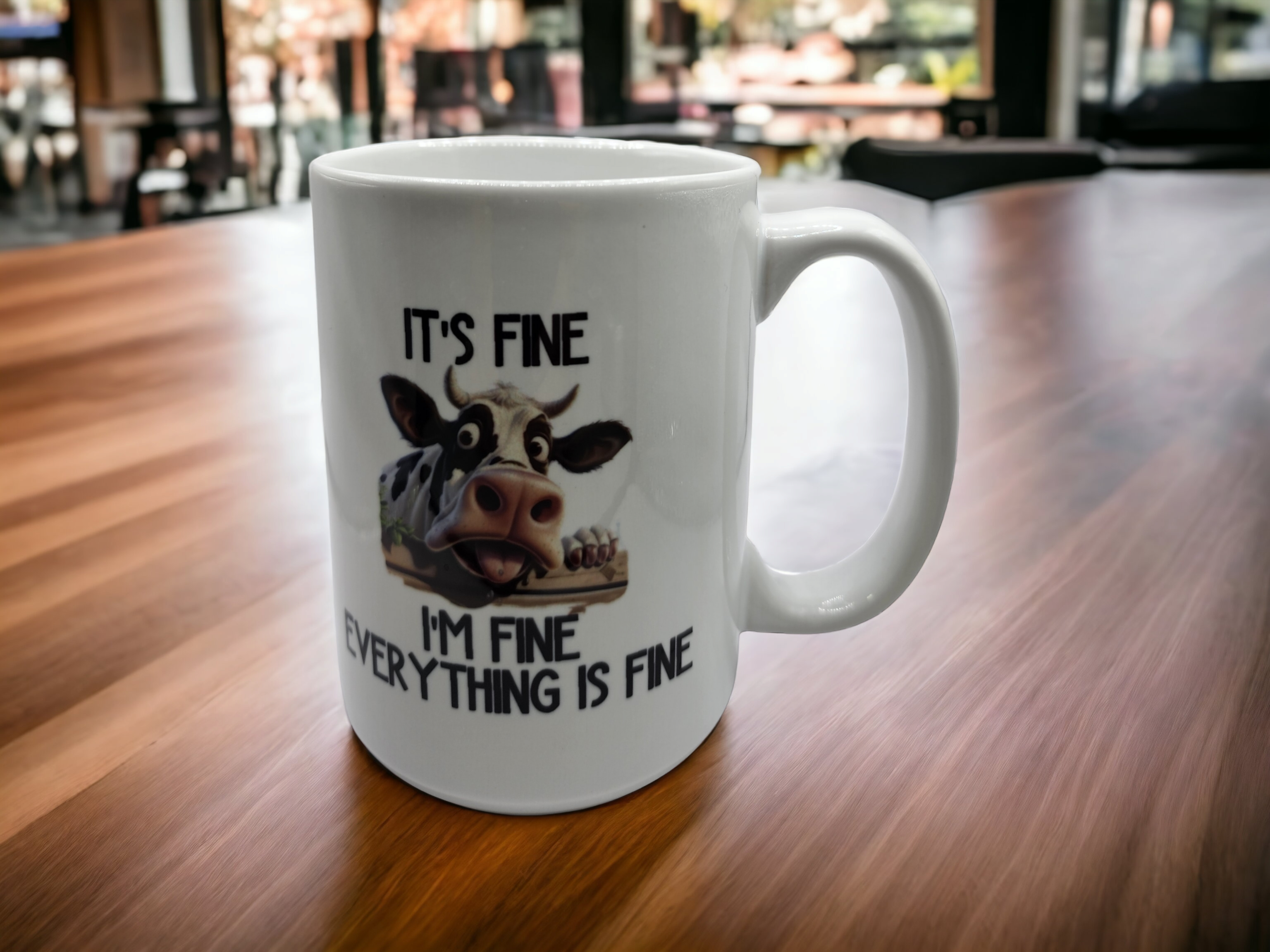 15 Oz Ceramic Coffee Mug It's Fine I'm Fine Everything's Fine 