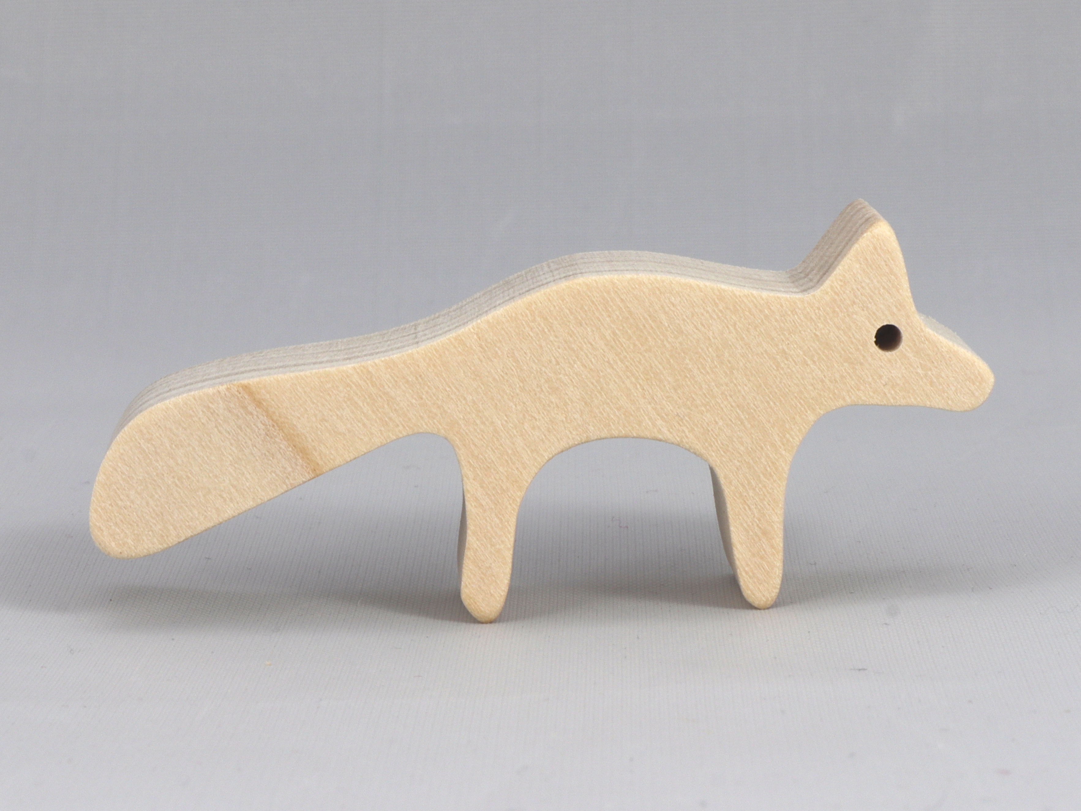 Handmade Wood Toy Fox Cutout Unfinished Freestanding Stackable Ready to Paint from My Itty Bitty Animal Collection