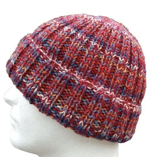 Clothing & Accessories Hats Winter Hats Men's Hipster Beanie Wide Cuff Hat Hand Knitted