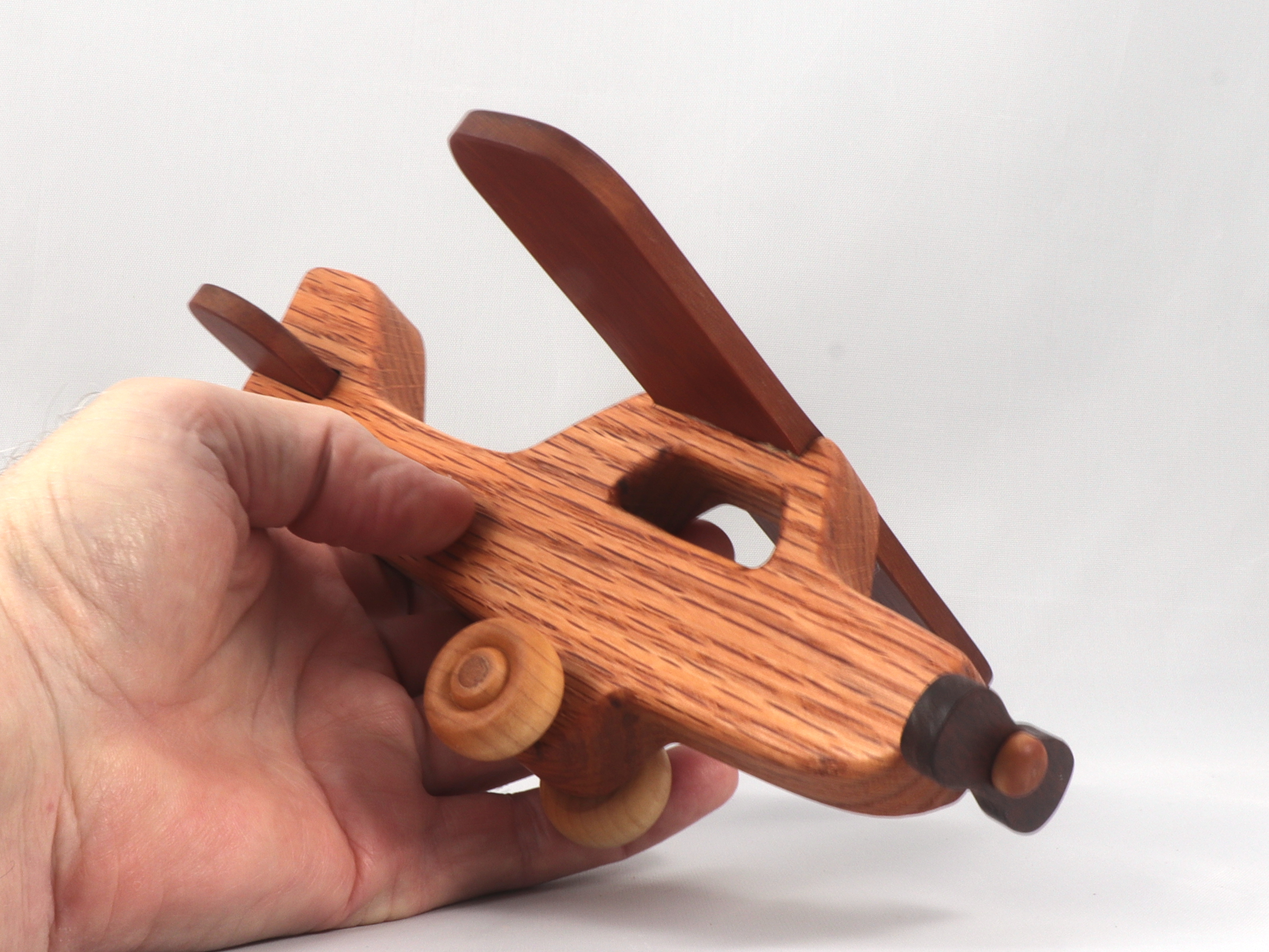 Wood Toy Airplane Handmade and Finished With a Blend of Mineral Oil and BeeswaxFrom My Play Pal Airplane Collection