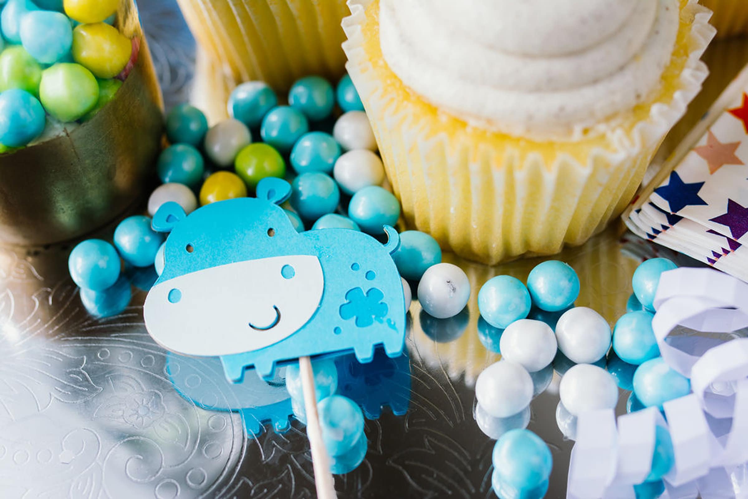 Products Hippo Cupcake Topper Zoo Cupcake Toppers Safari Baby