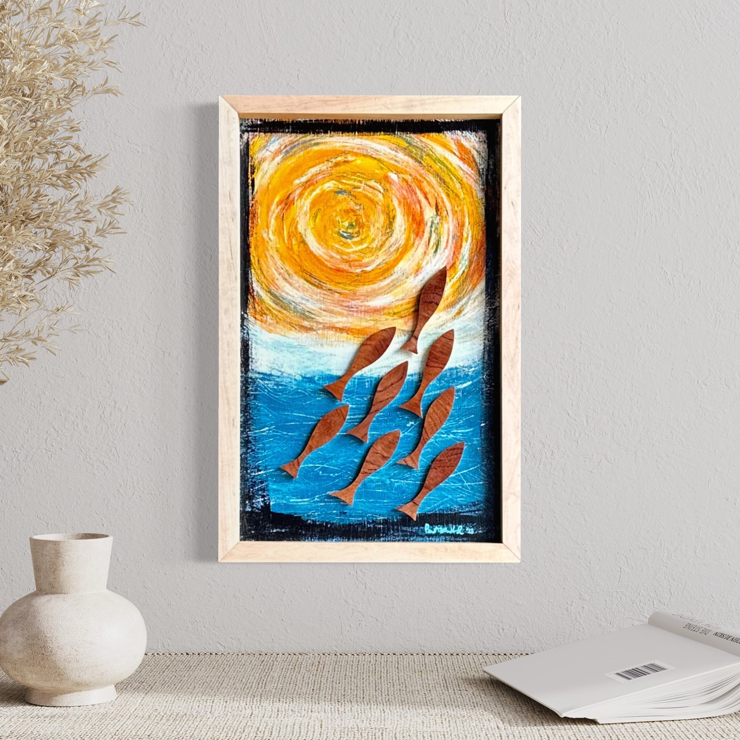 Home & Living Wall Decor Wall Hangings School of Fish