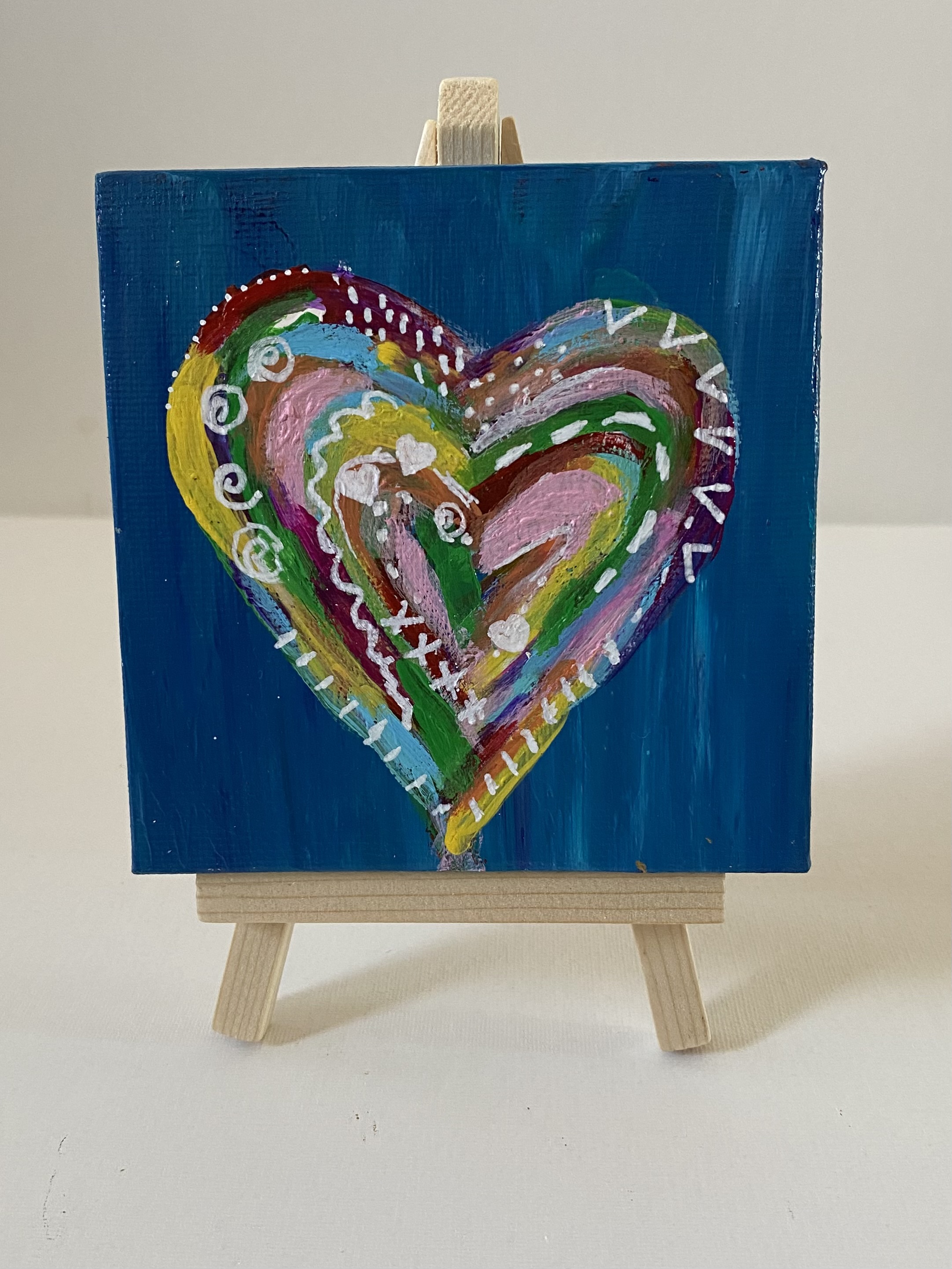 Home & Living Wall Decor Mini Canvas 4x4 Original Acrylic Art