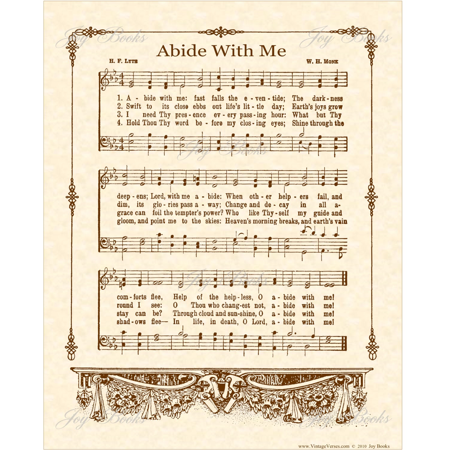 Home & Living :: Wall Decor :: Wall Decals :: Abide with Me Vintage ...