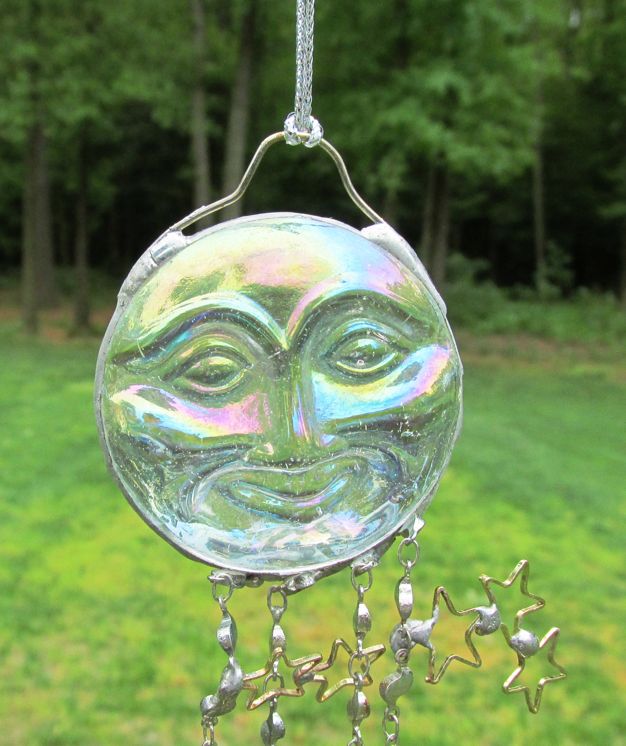 Fine Art & Collectibles :: Glass Art :: glass man in the moon