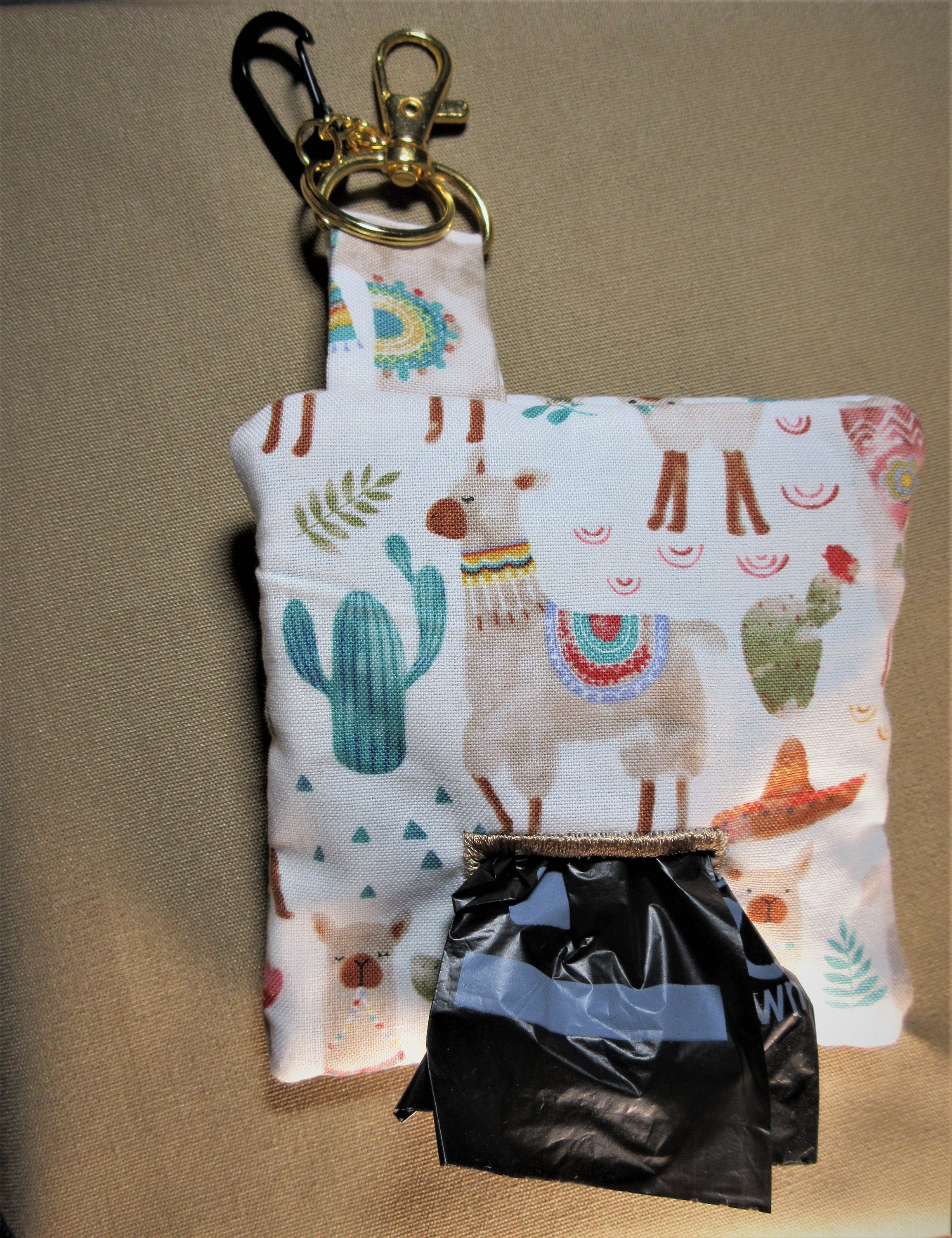 No prob Llama dog poop bag holder hand made in USA by A Fur Baby Favorite