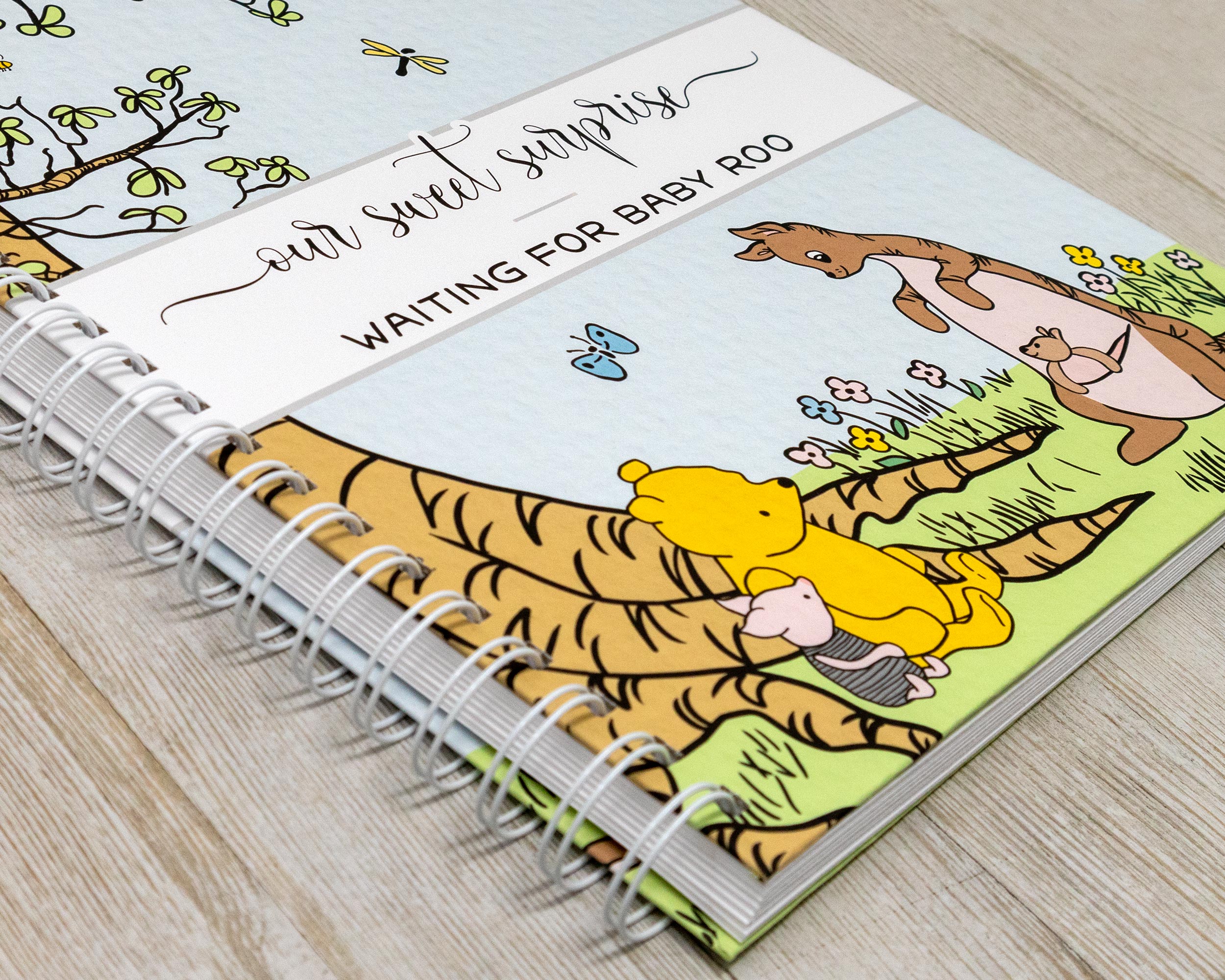 Winnie the Pooh Pregnancy Journal, Personalized New Mom Gift