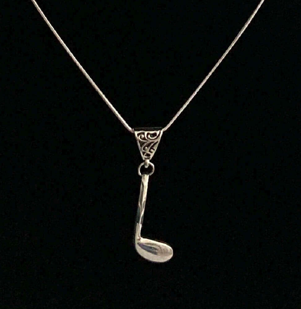 Silver G sharp key handcrafted.  Lovely 16" snake chain with antique bail.  Some people also call this an Ab flute key. This is a stunning key for male or female flutists and of all ages.  This gorgeous key will show their love of music and of course of flute!
