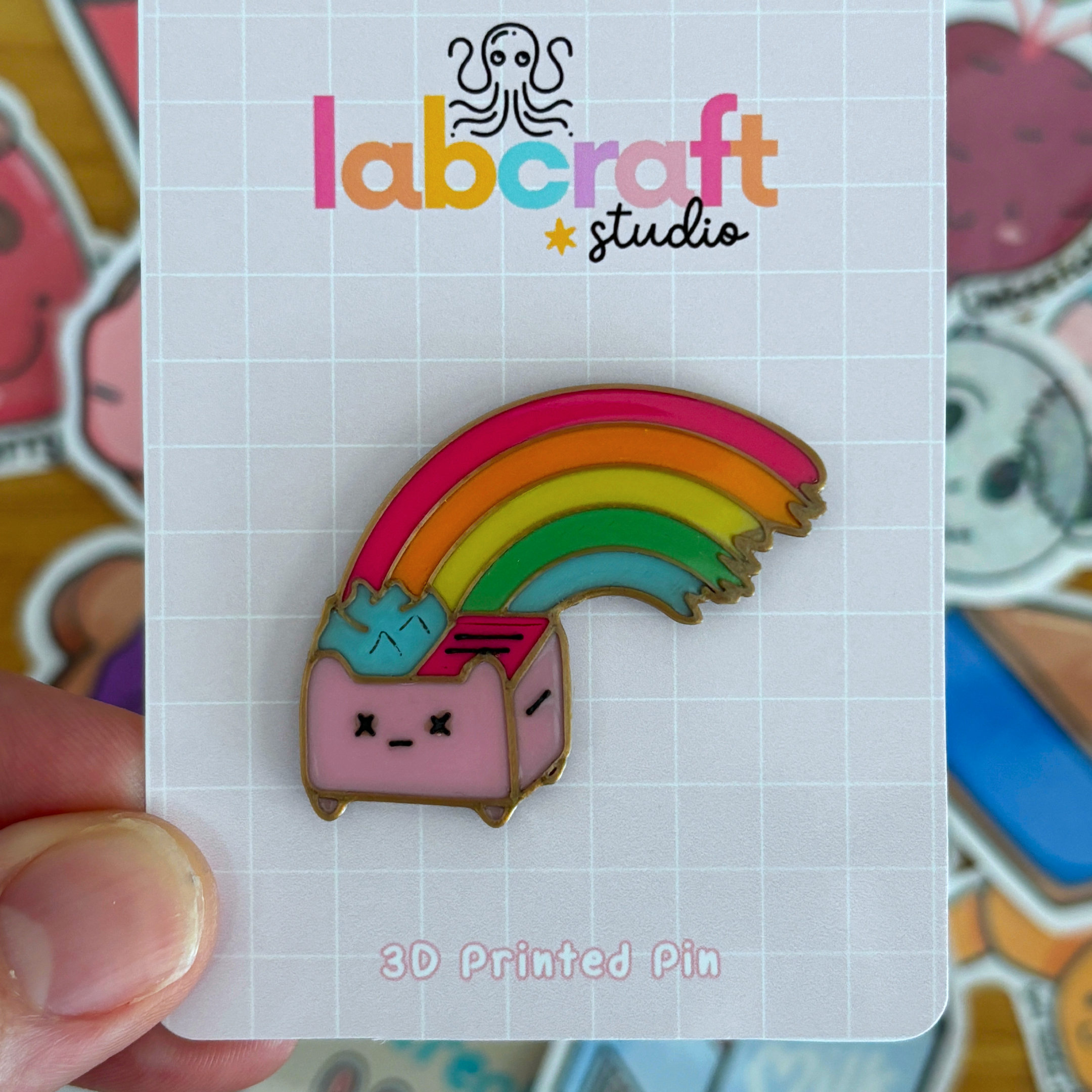 Jewelry :: Pins & Brooches :: Enamel Pins :: Dumpster Fire Rainbow ...