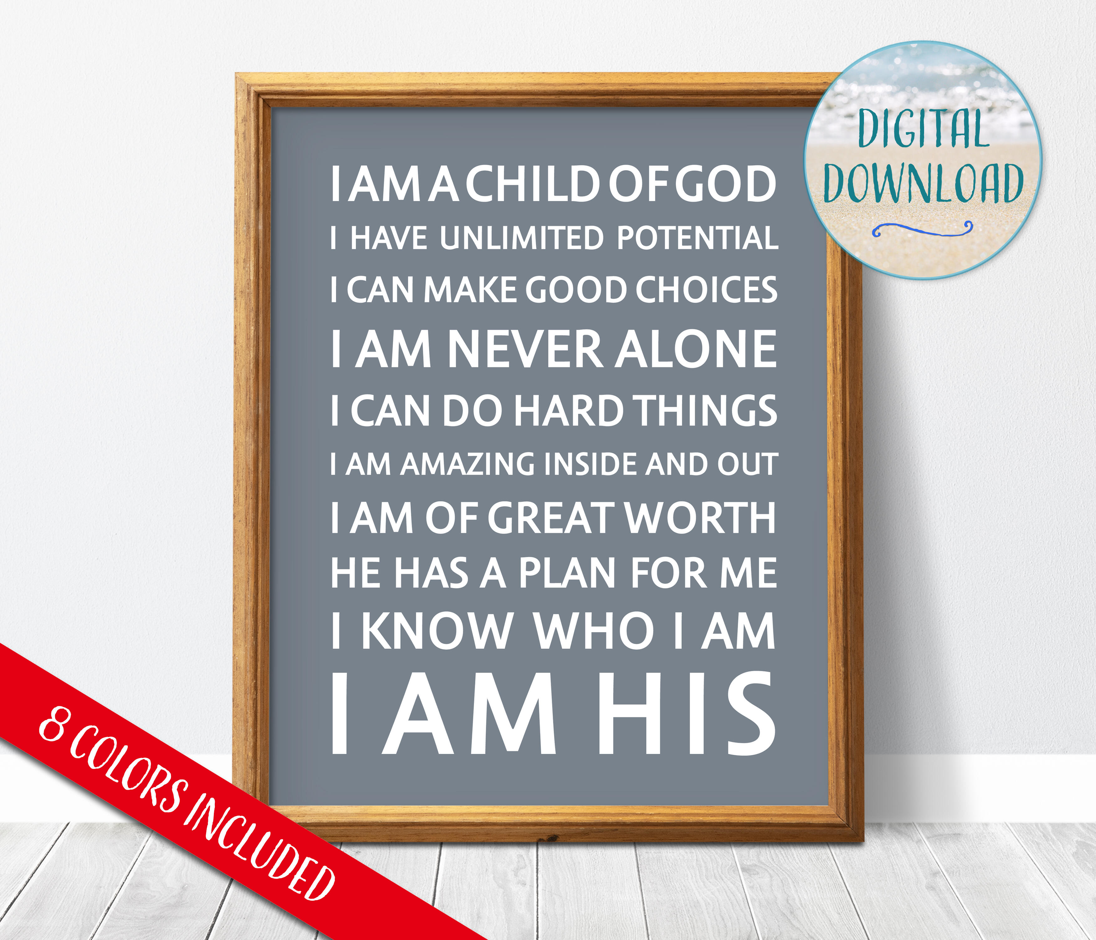 I am a Child of GOD, I am HIS, Digital Download