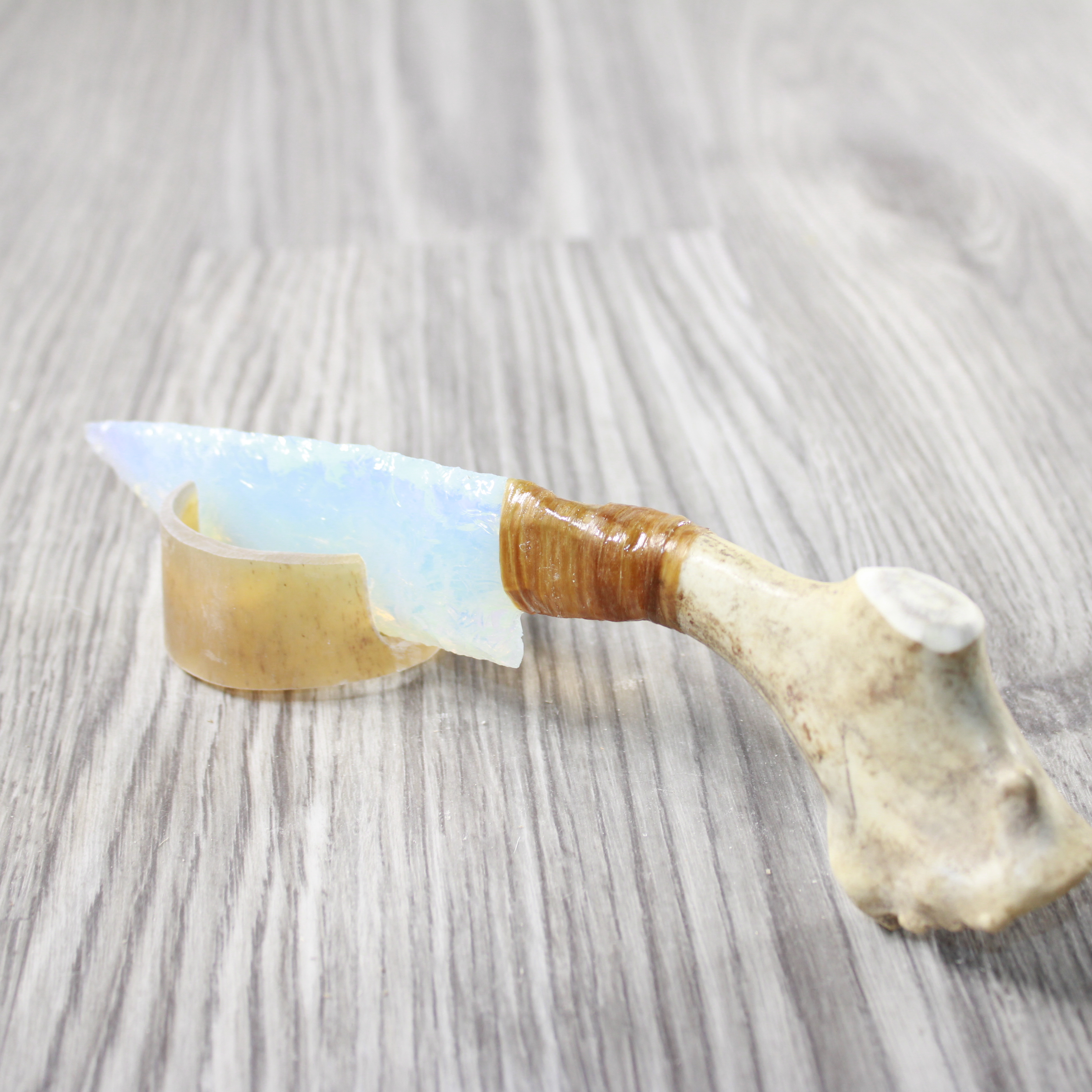 Holiday & Seasonal Halloween Reindeer Antler Handle Opalite Blade