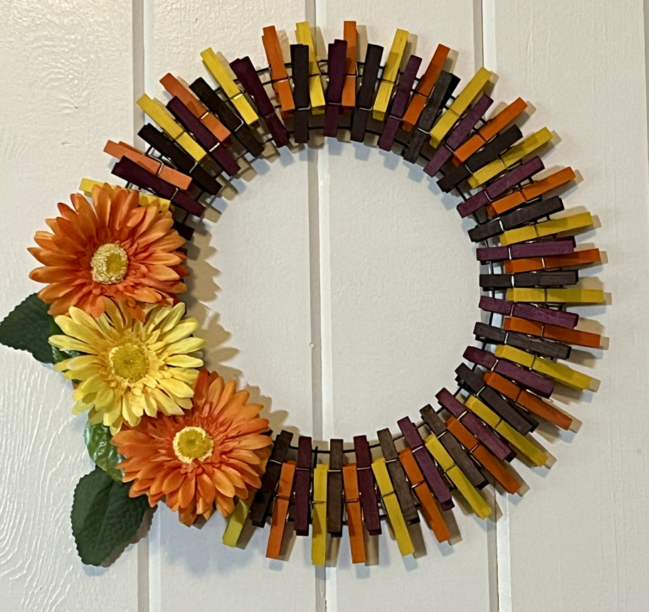 Home & Living Home Decor Gerbera Daisy Wreath