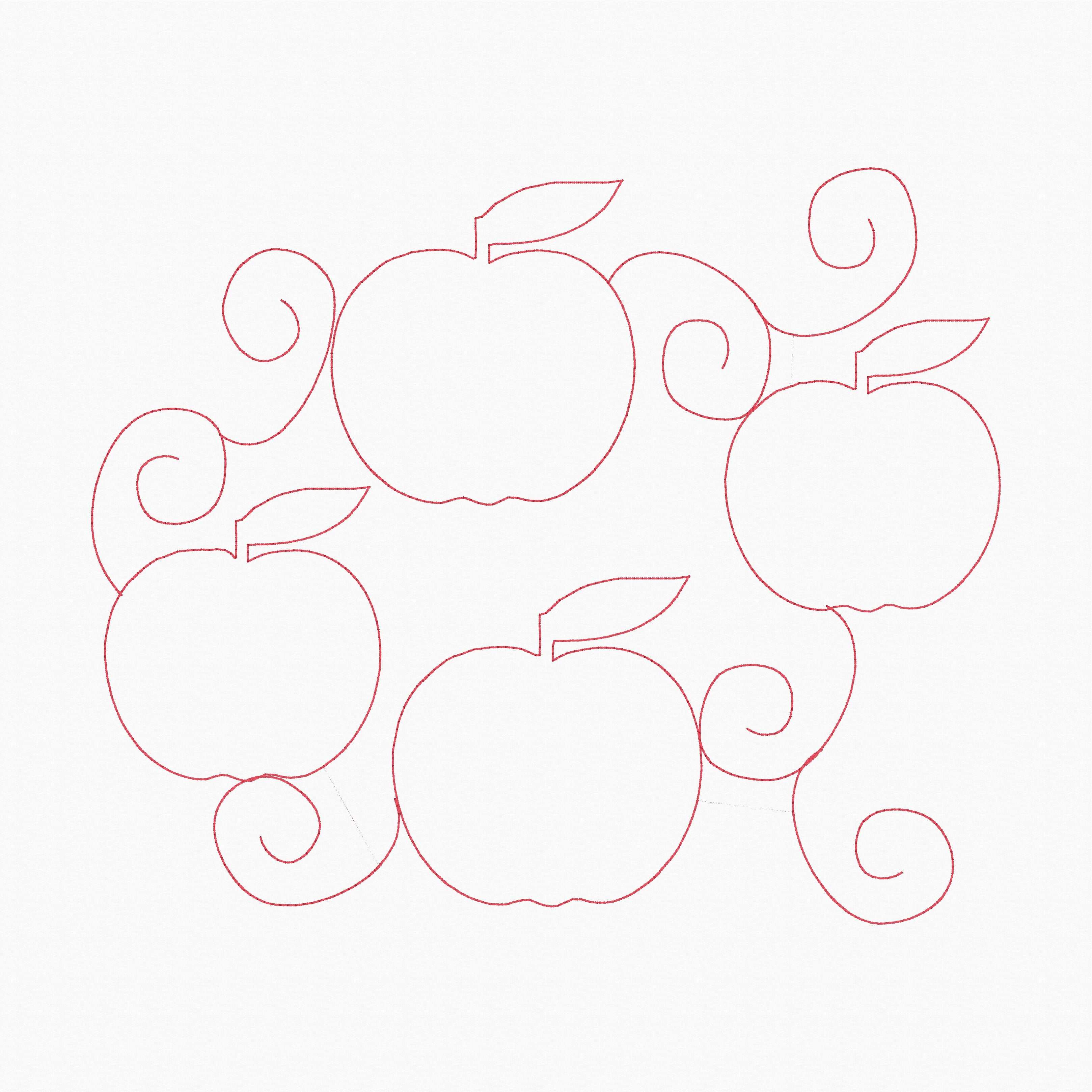 Handmade Supplies :: Digital Files & Templates :: Apples Edge To Edge 