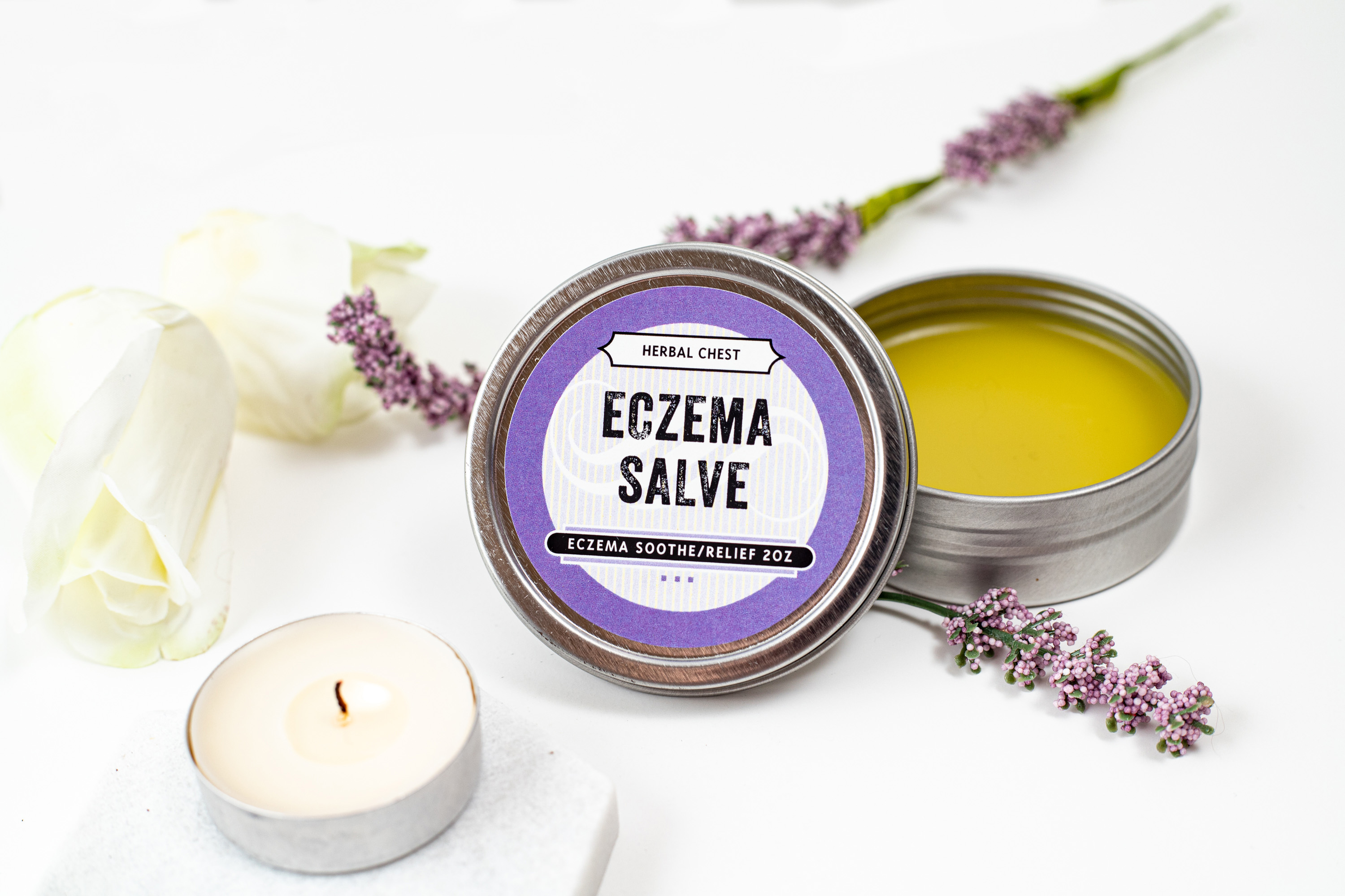 Unscented Natural Eczema Salve 2oz by Herbal Chest