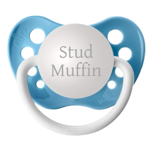 Stud Muffin Baby Pacifier
