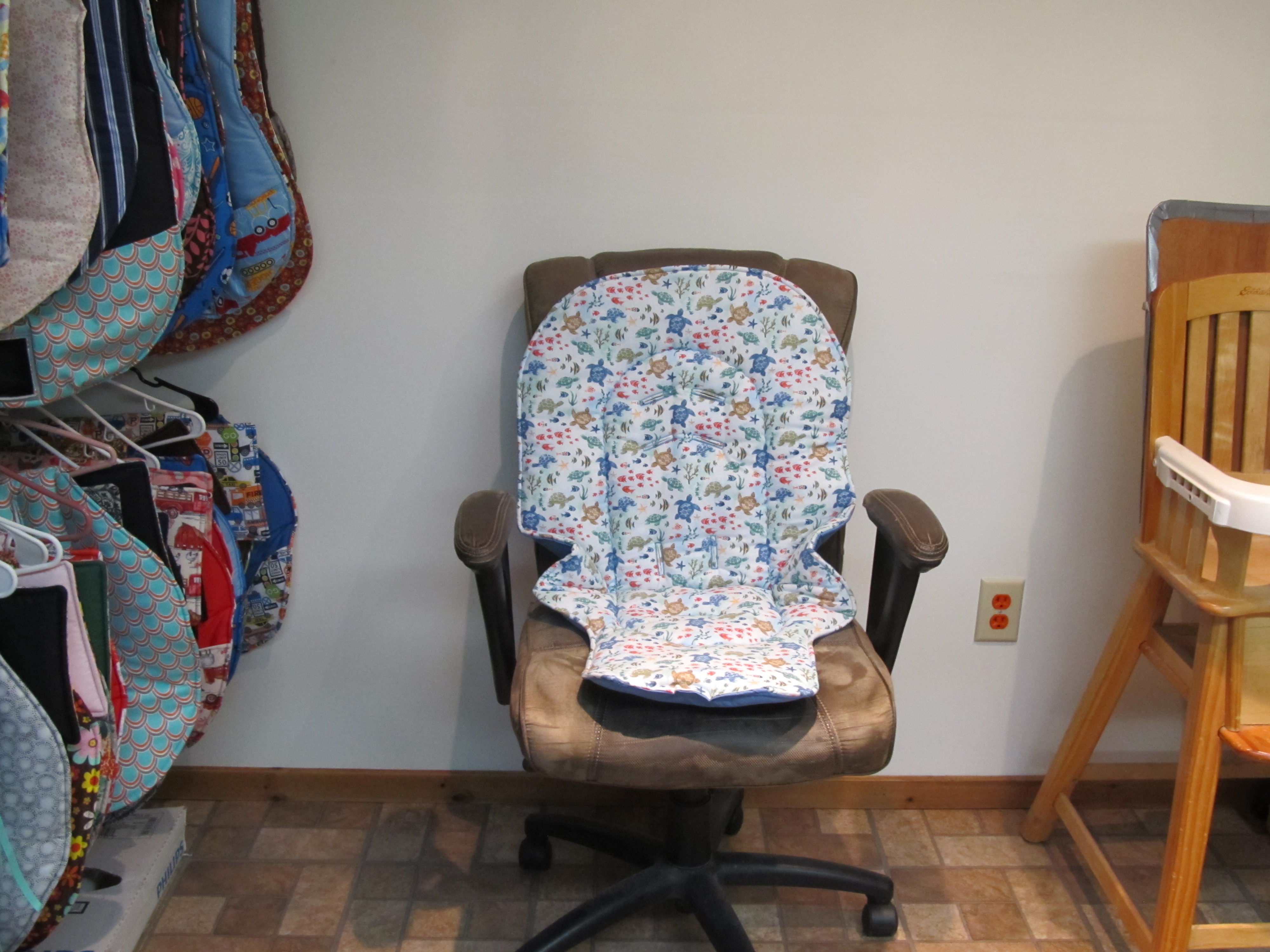 nautical graco duodiner and blossom highchair pad