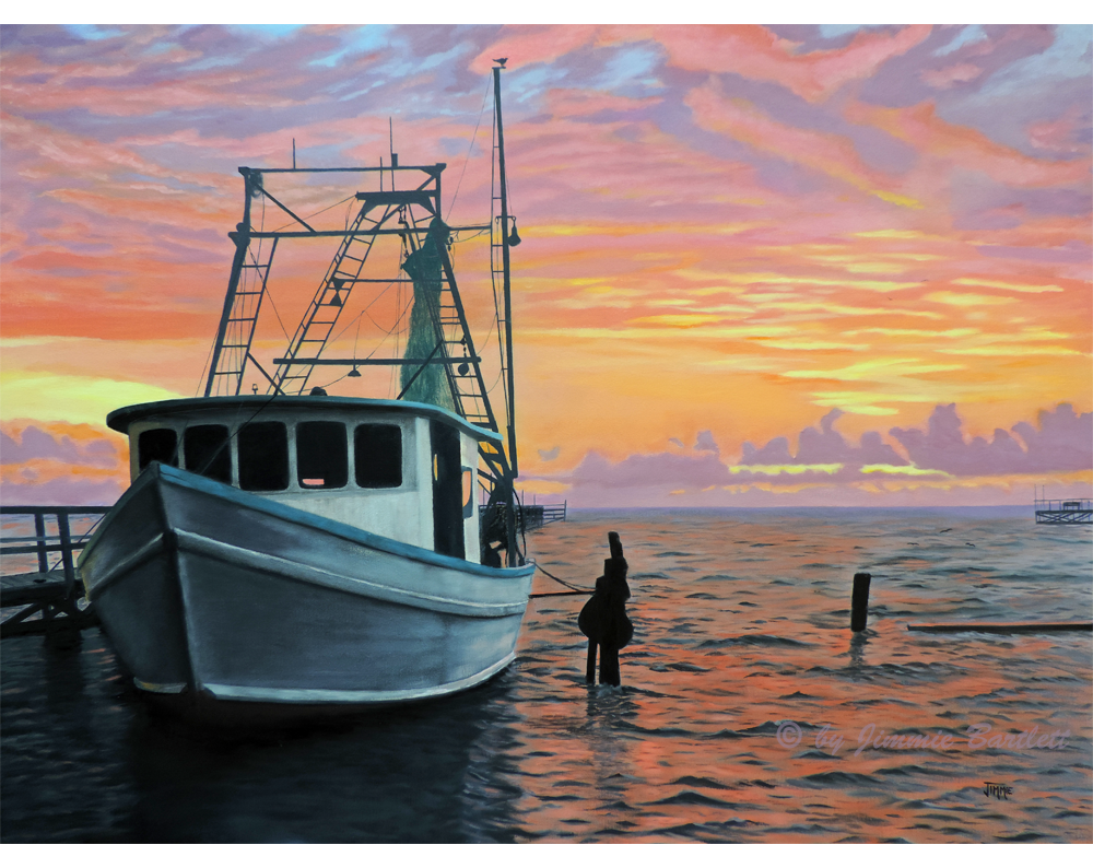 Rockport Sunrise Shrimp Boat