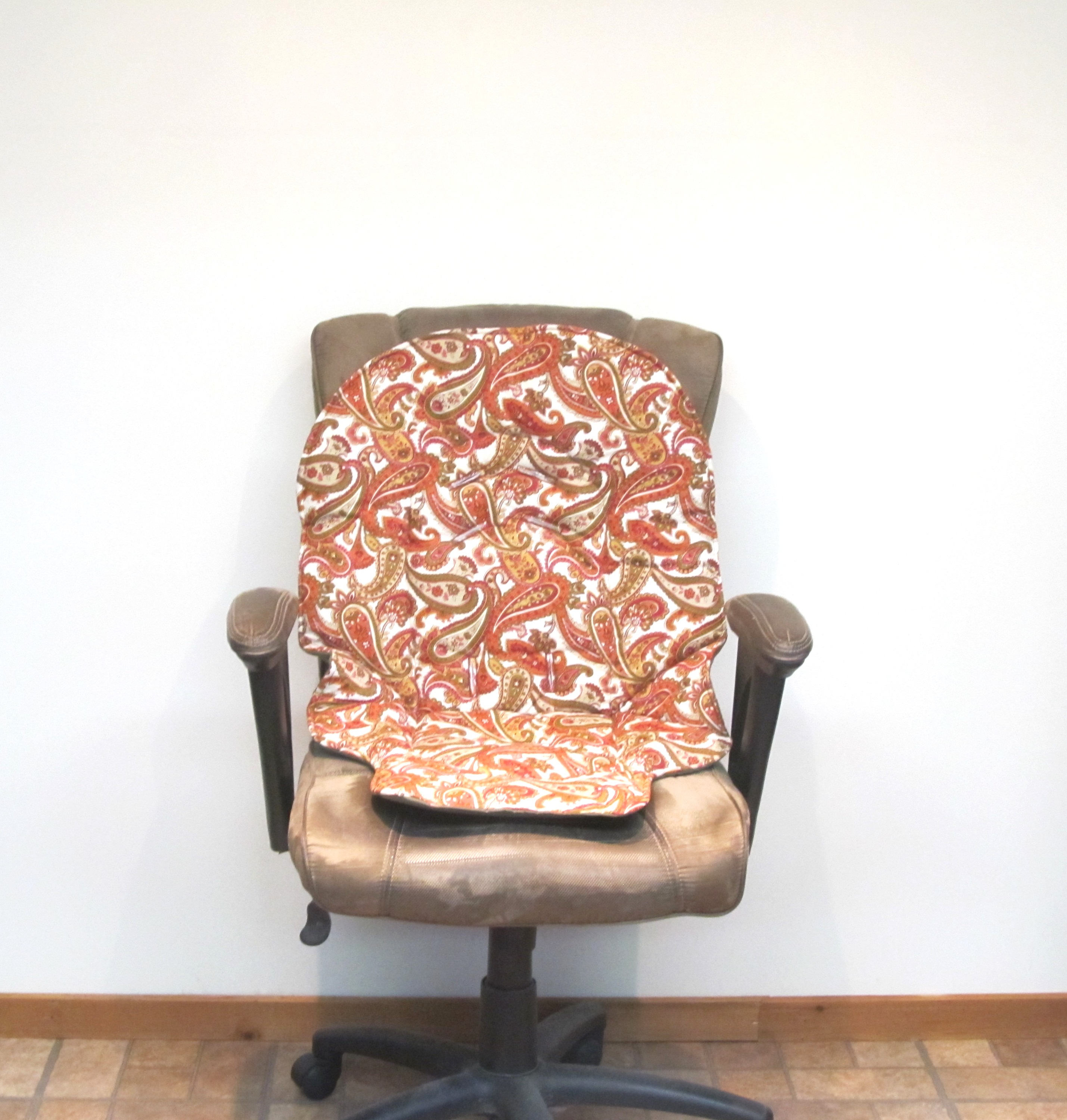 paisley padded replacement highchair cover