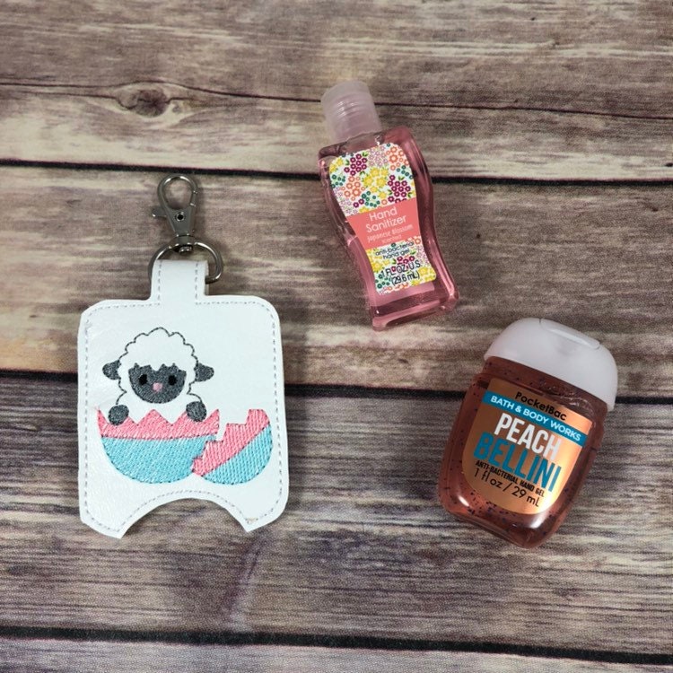 Clothing Keychains & Lanyards Lamb Hand Sanitizer Holder