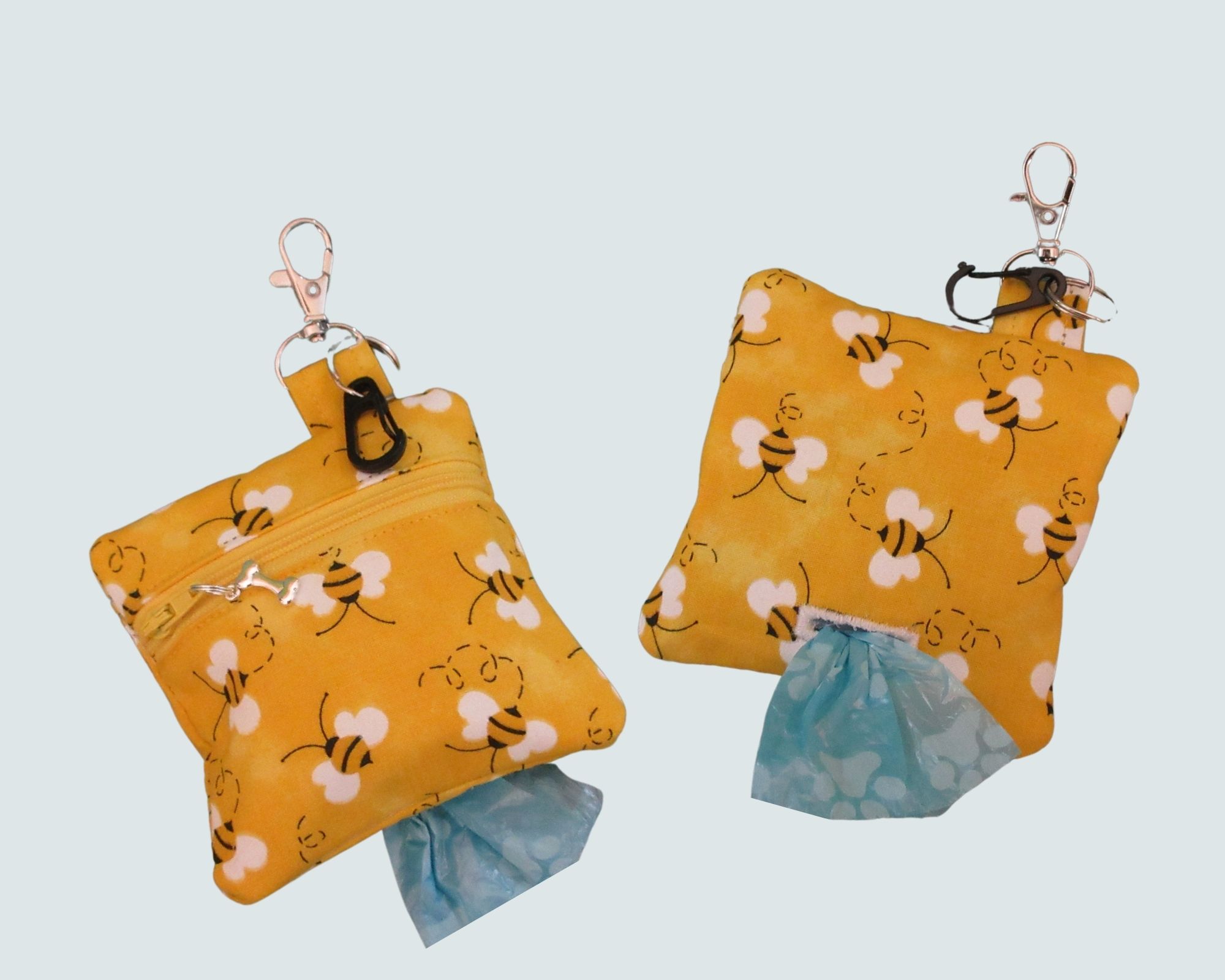 Honey Bees Poop Bag Holder with Free roll of recycled bags