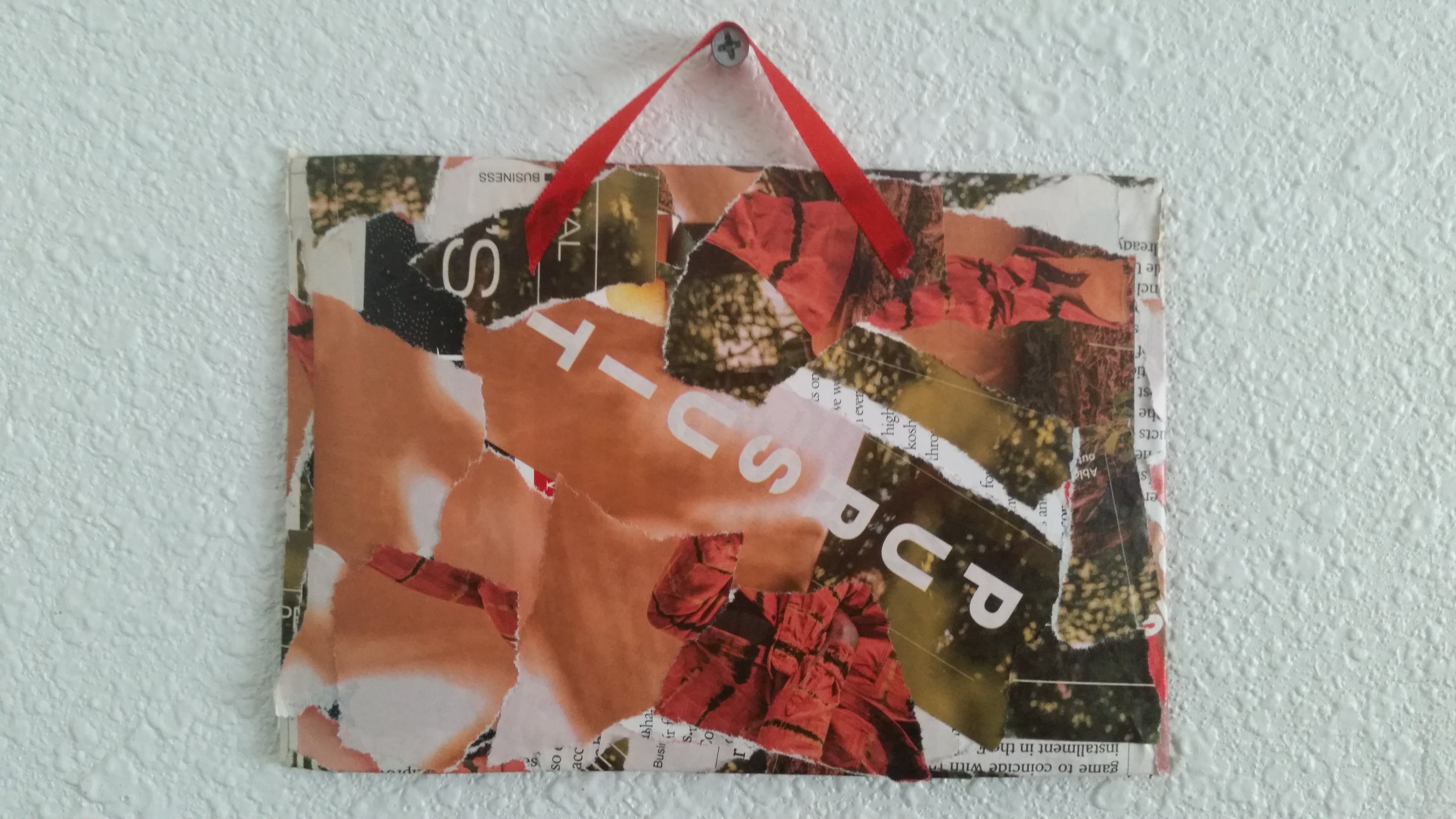 Turn a Junk Mail Collage into Fun Spring Decorations #junkplay