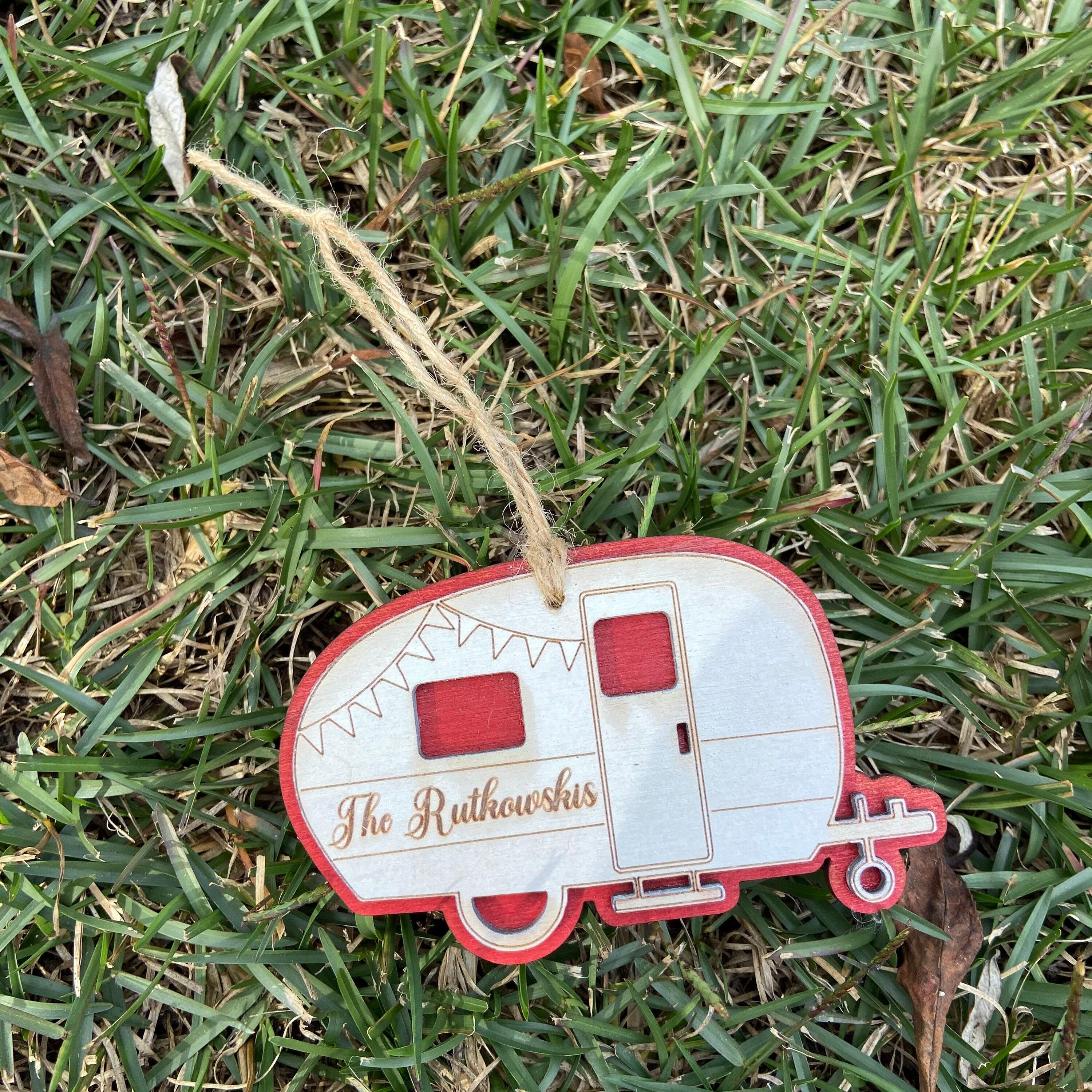 Home & Living Home Decor Ornaments Camper ornament, rustic